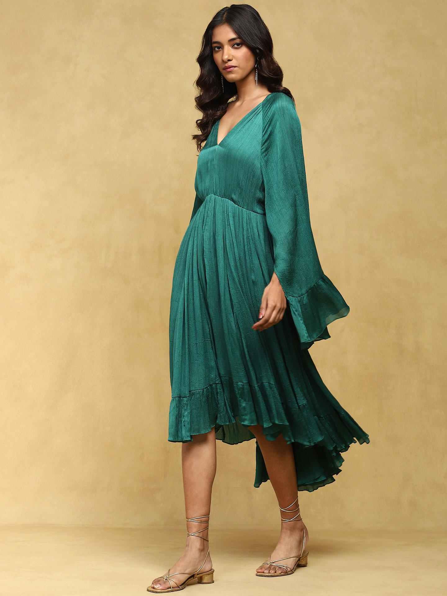 Green Zubaida Midi Dress