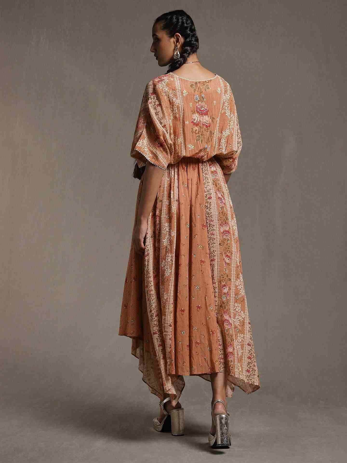 Beige Bisque Kaftan Dress