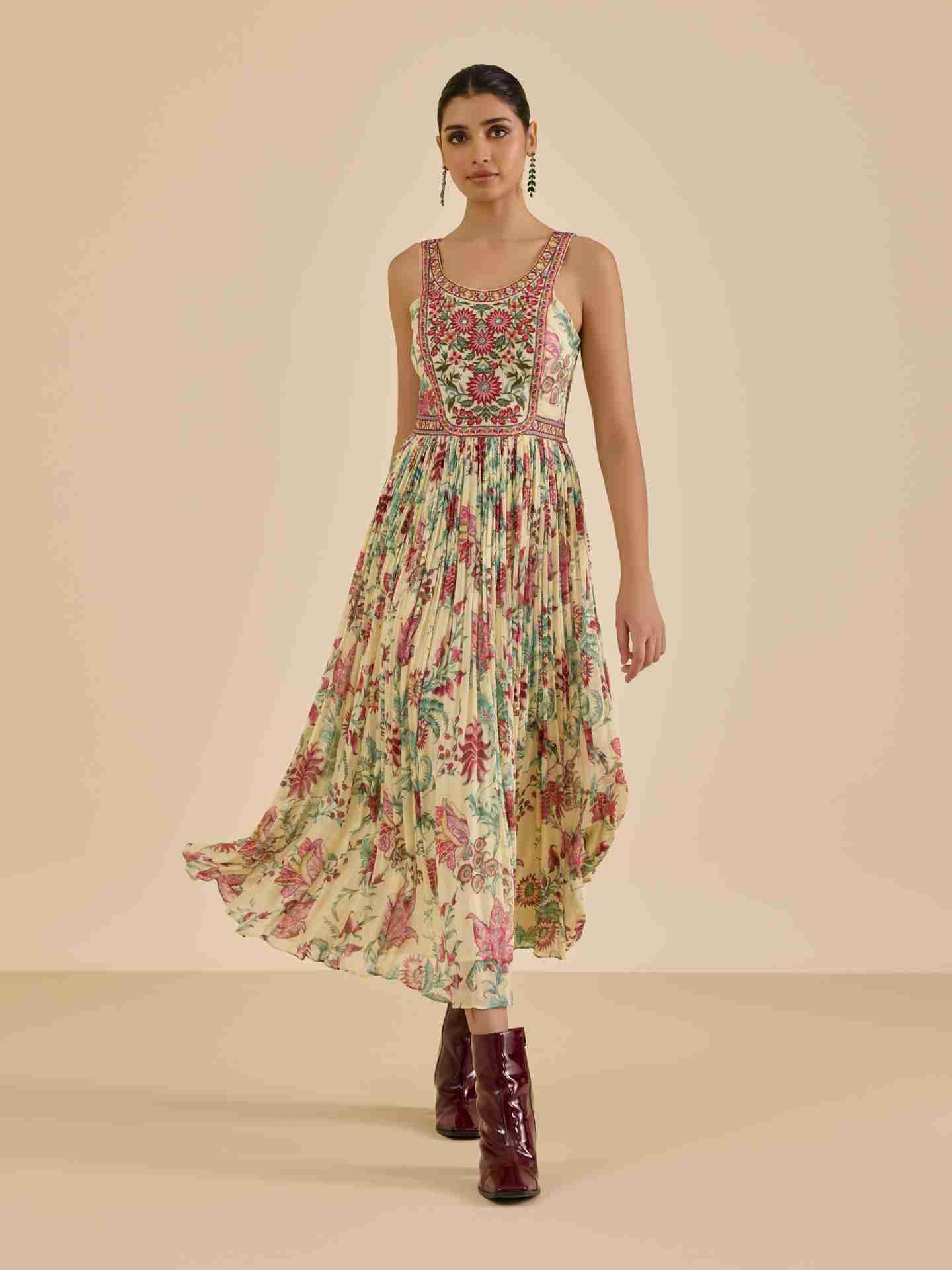 Ecru Geet Long Dress