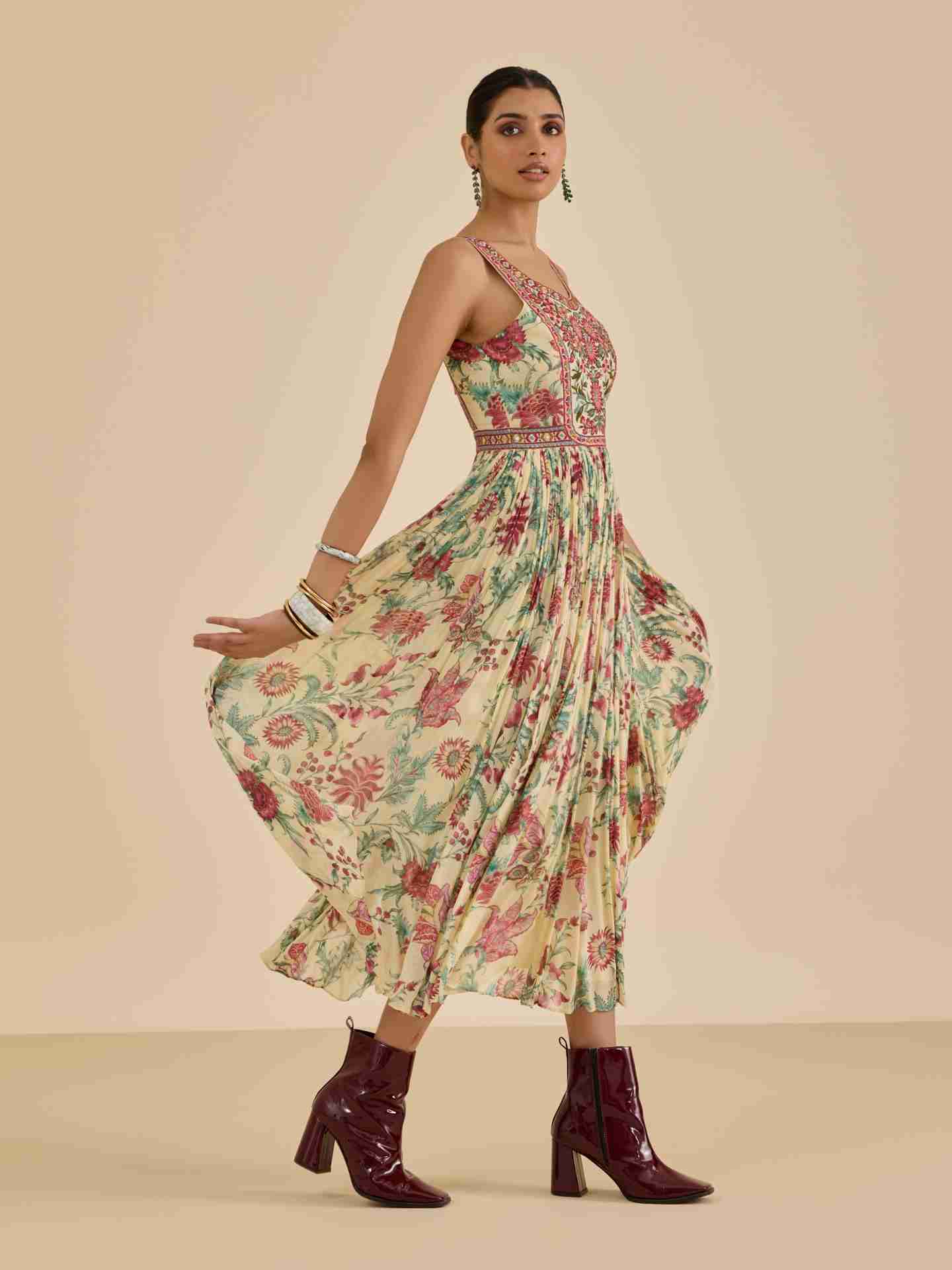 Ecru Geet Long Dress