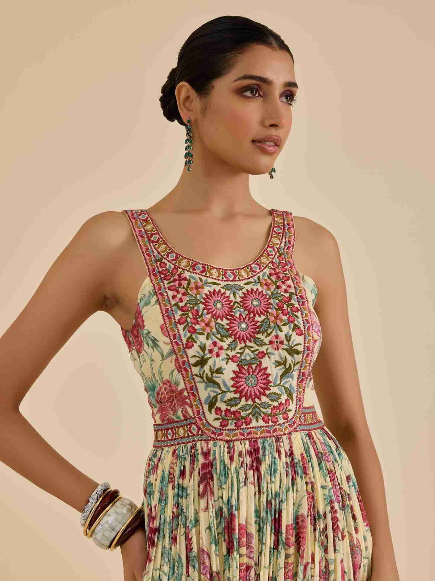 Ecru Geet Long Dress