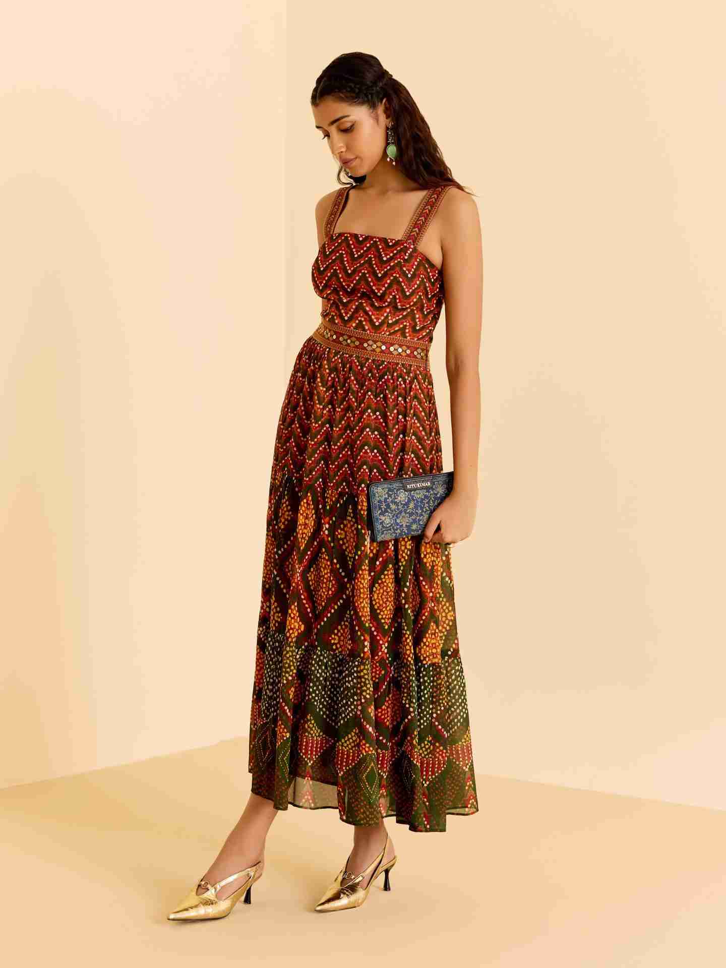 Green Ezraiah Long Dress