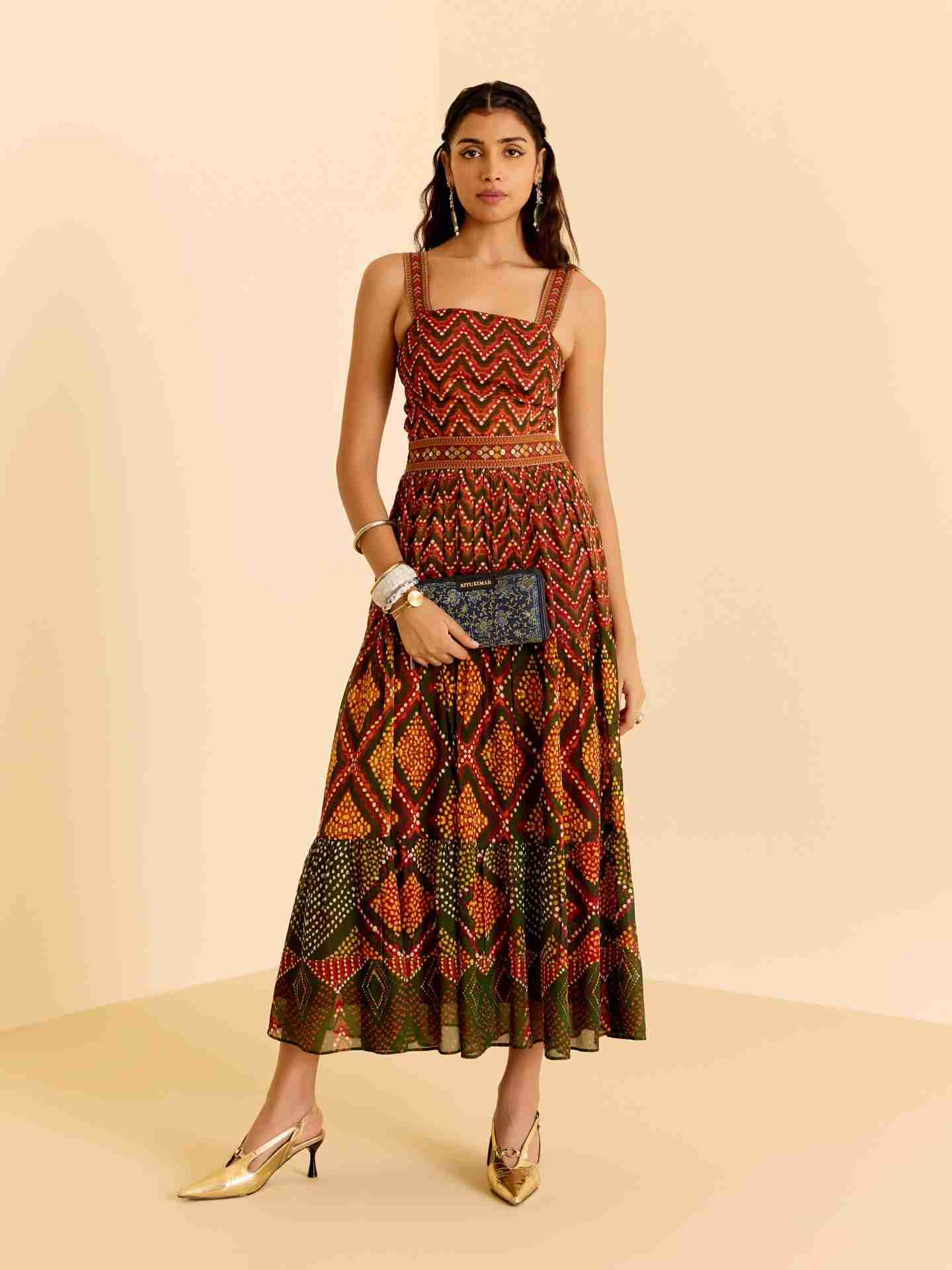 Green Ezraiah Long Dress