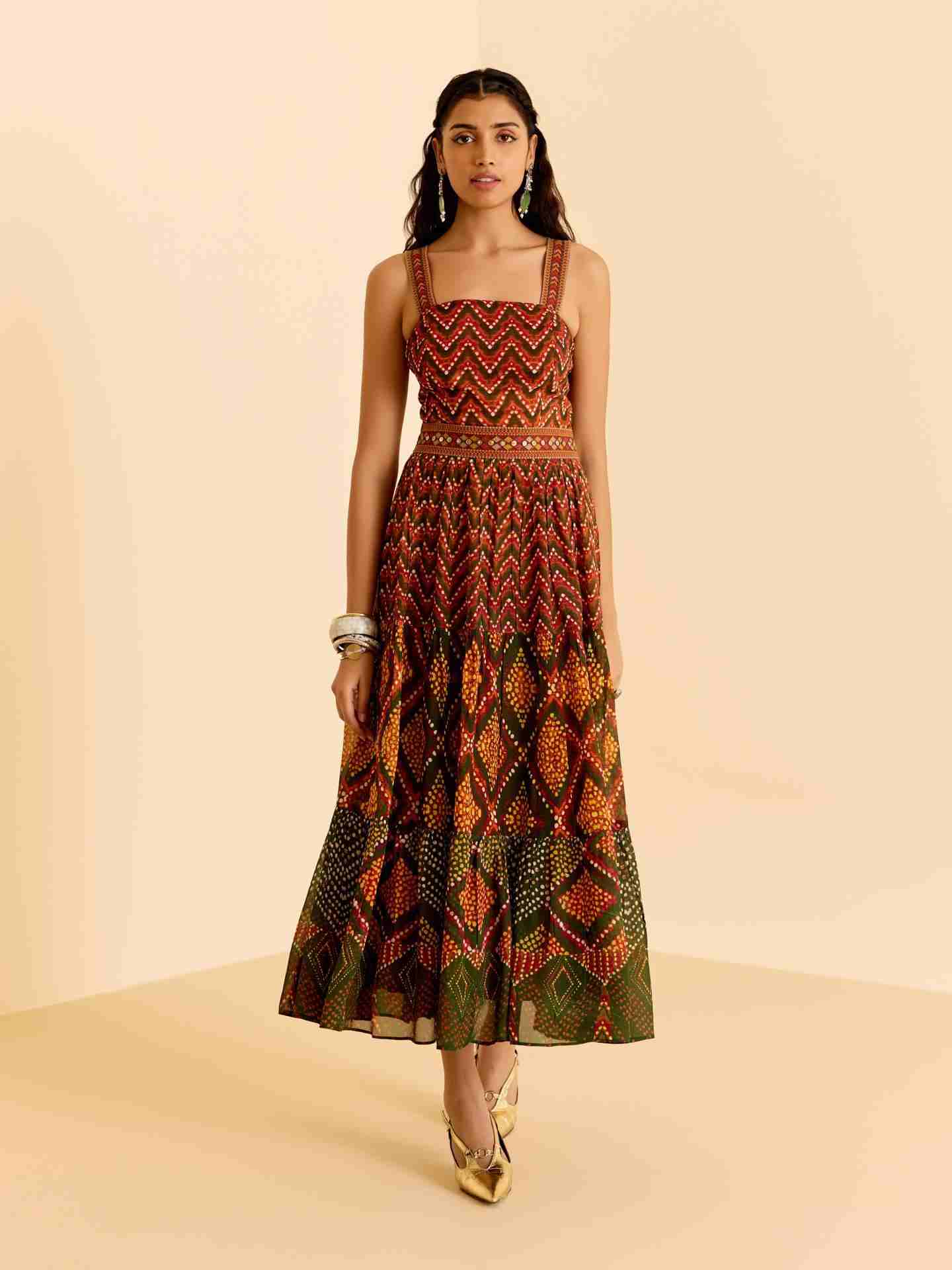 Green Ezraiah Long Dress