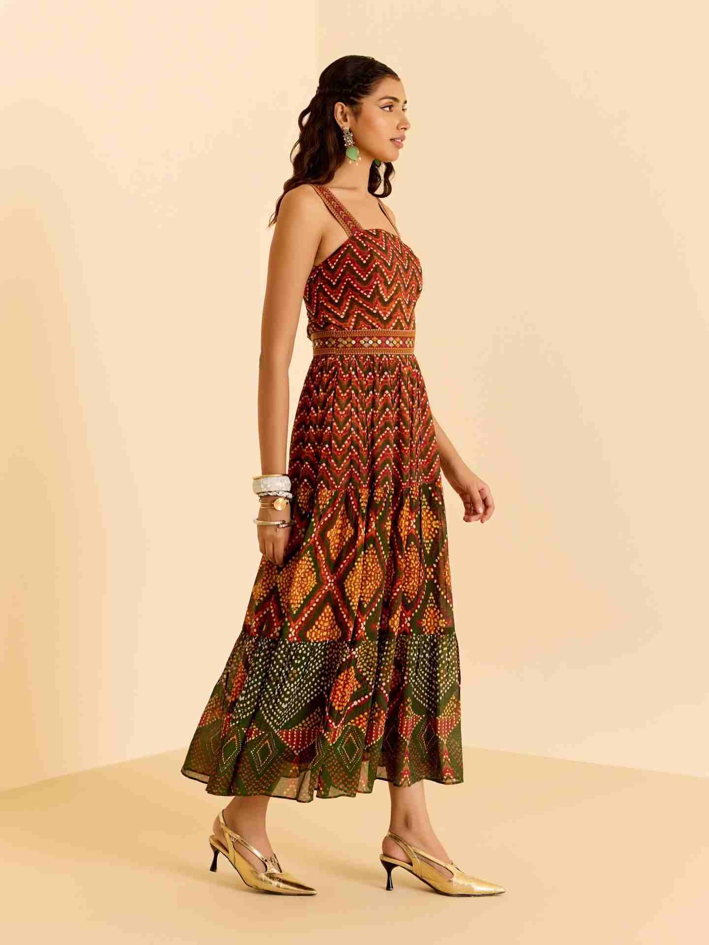 Green Ezraiah Long Dress