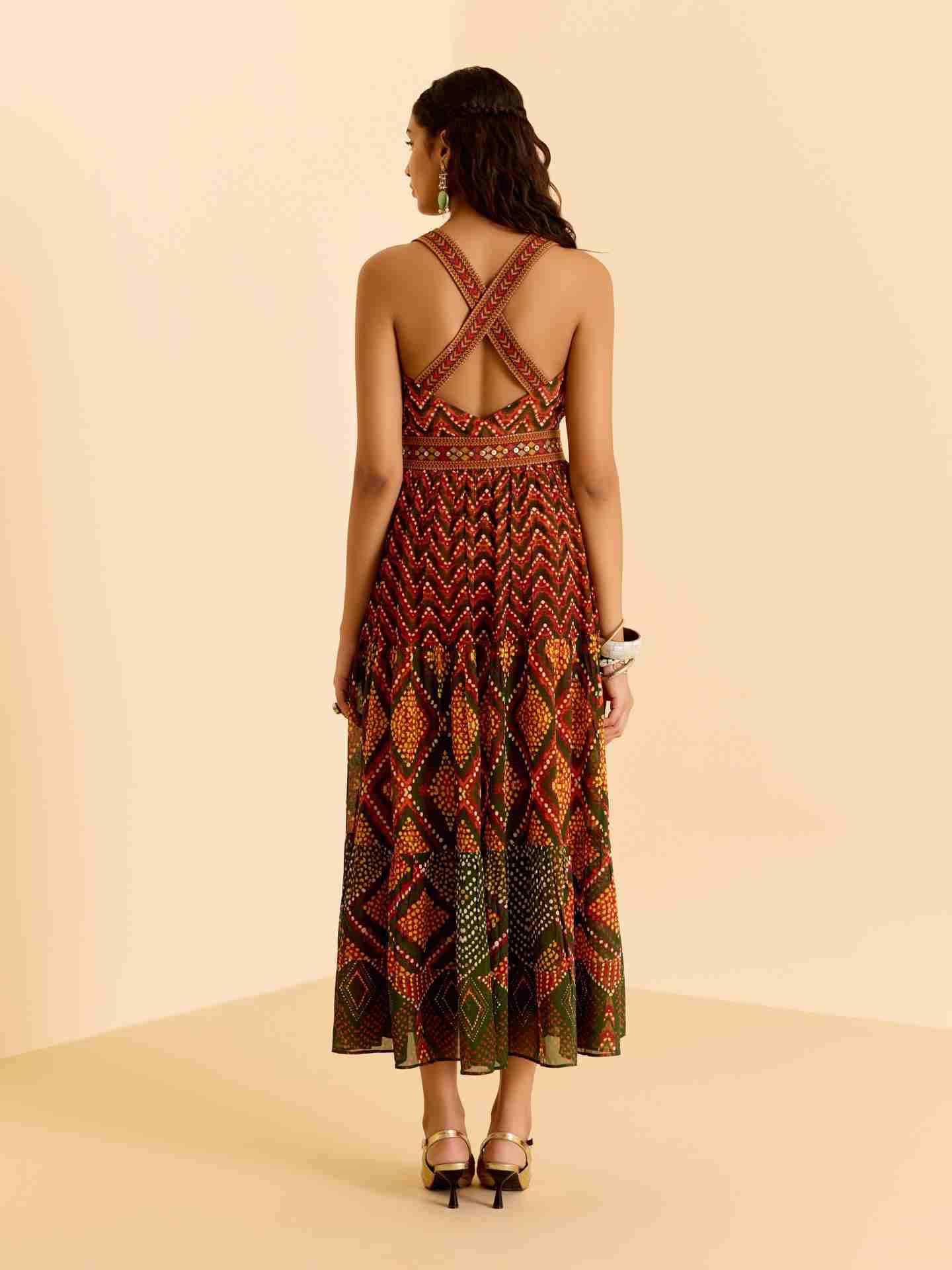 Green Ezraiah Long Dress