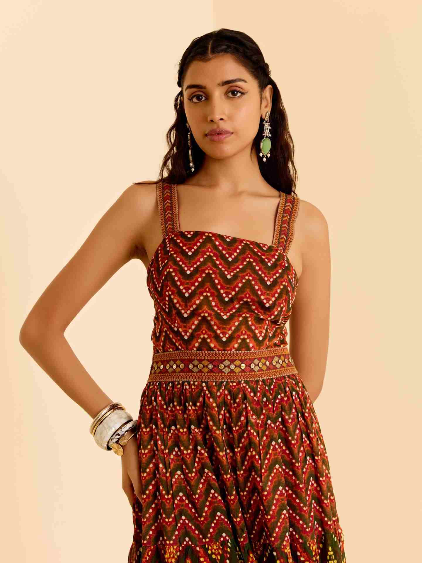 Green Ezraiah Long Dress