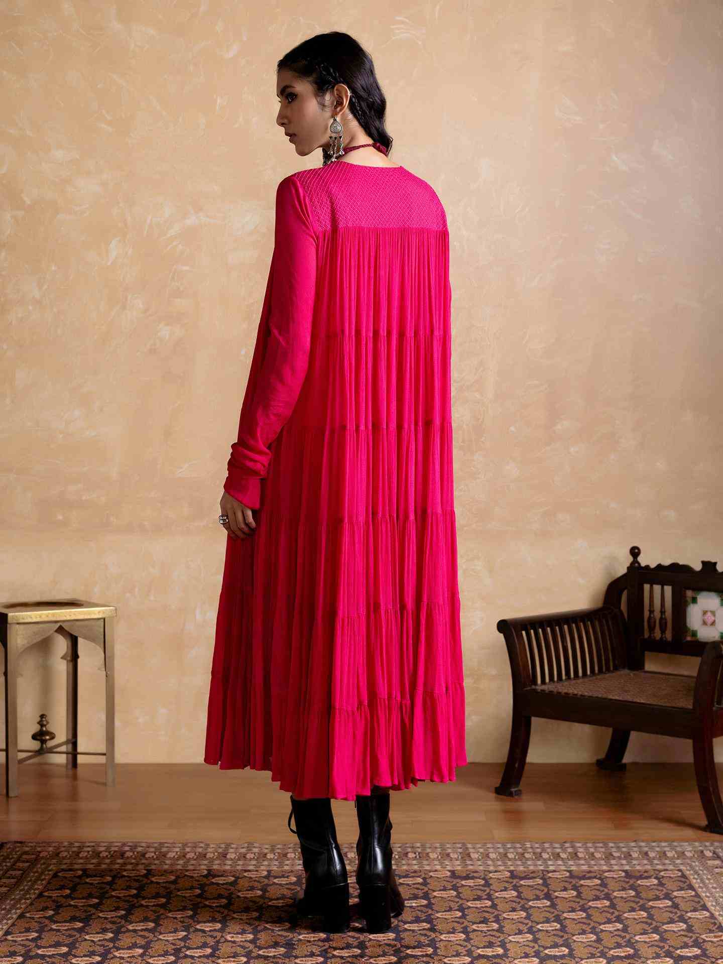 Fuchsia Ahram Long Dress