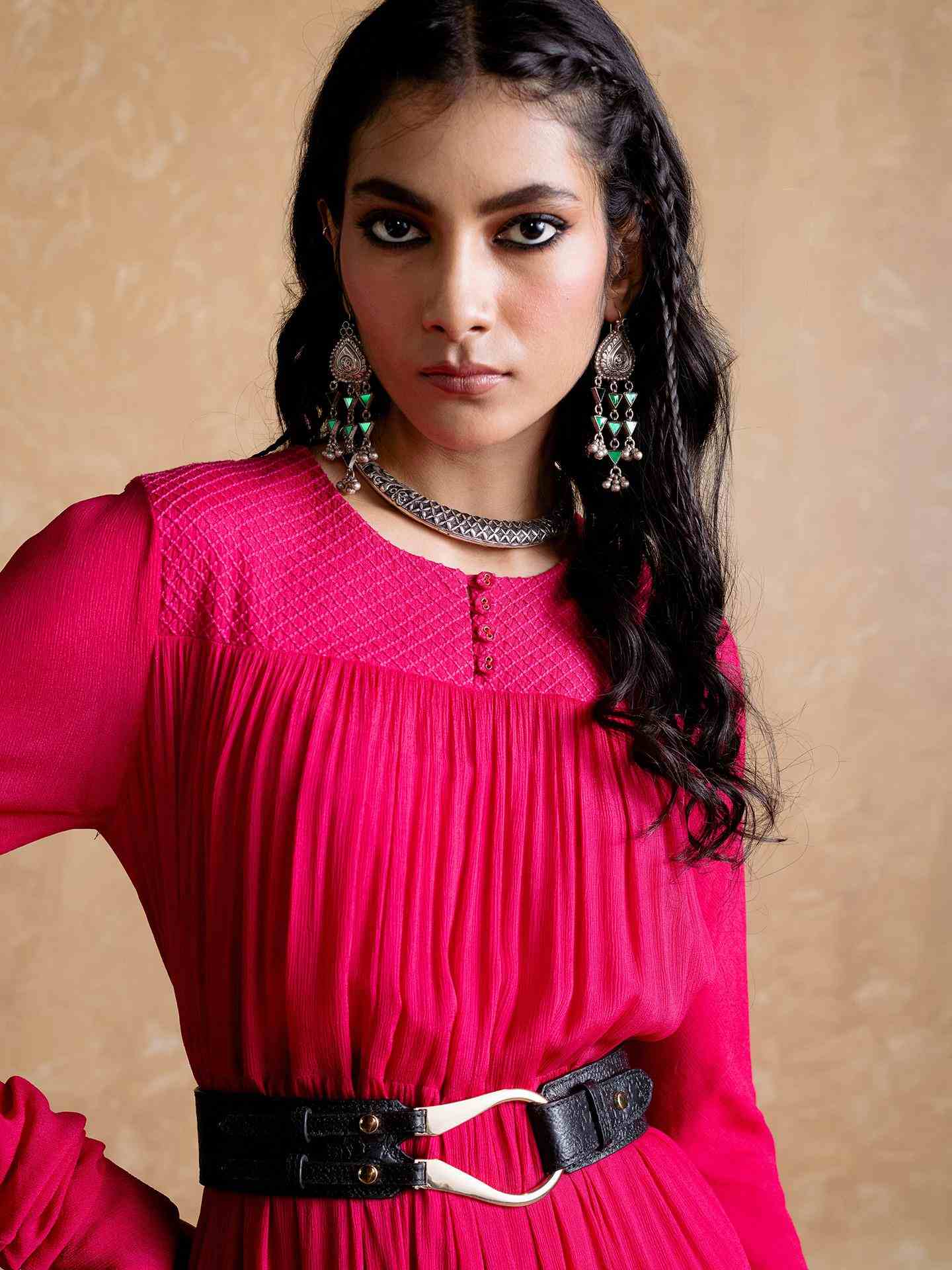 Fuchsia Ahram Long Dress