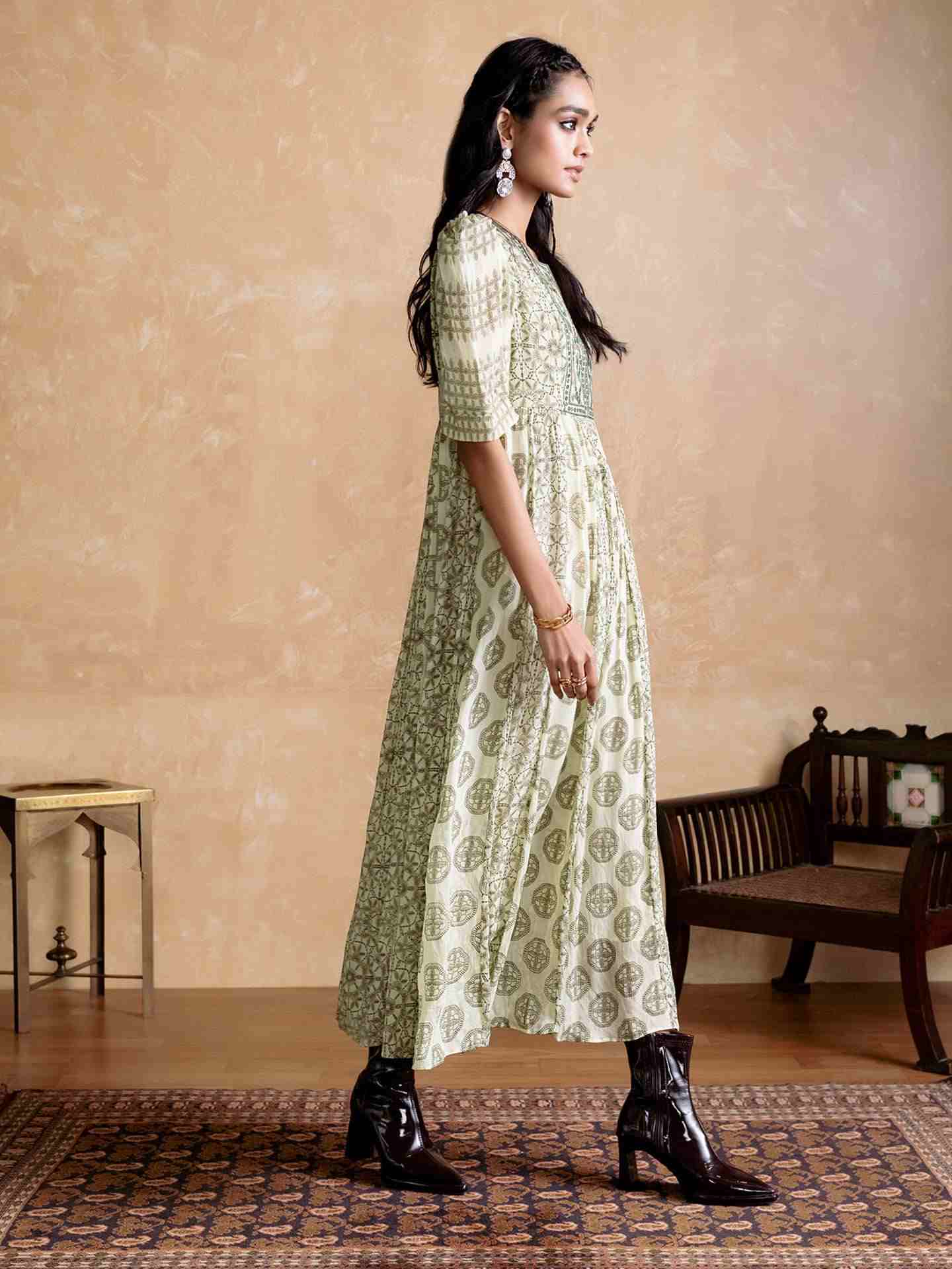 Green Saatchi Long Dress