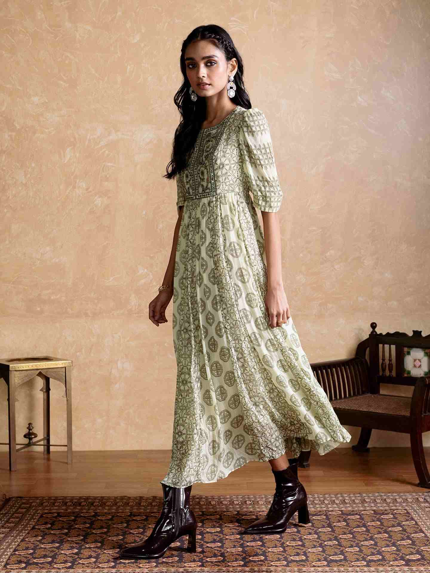 Green Saatchi Long Dress