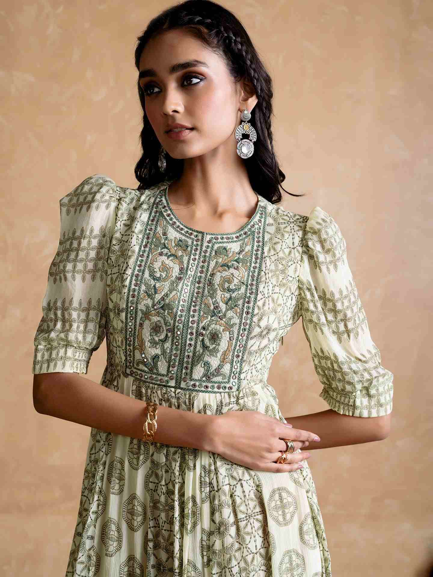 Green Saatchi Long Dress