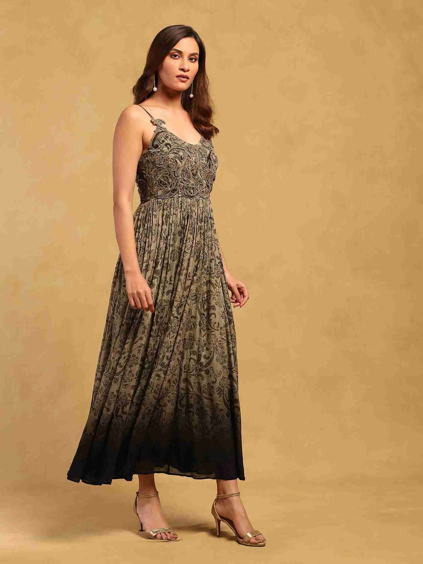 Grey Jalaj Long Dress