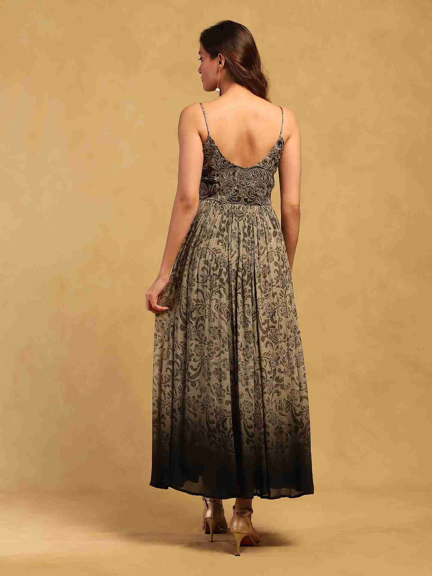 Grey Jalaj Long Dress