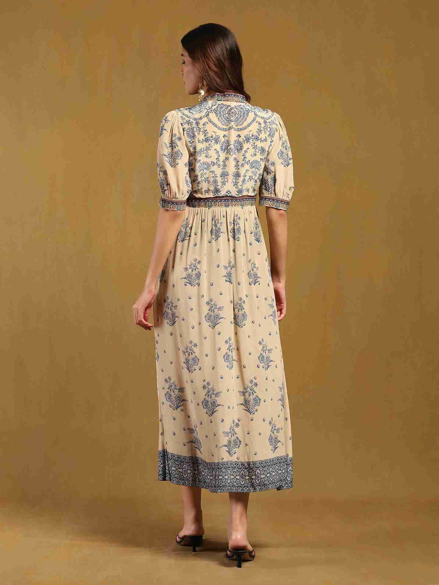 Beige Sulawasi Maxi Dress