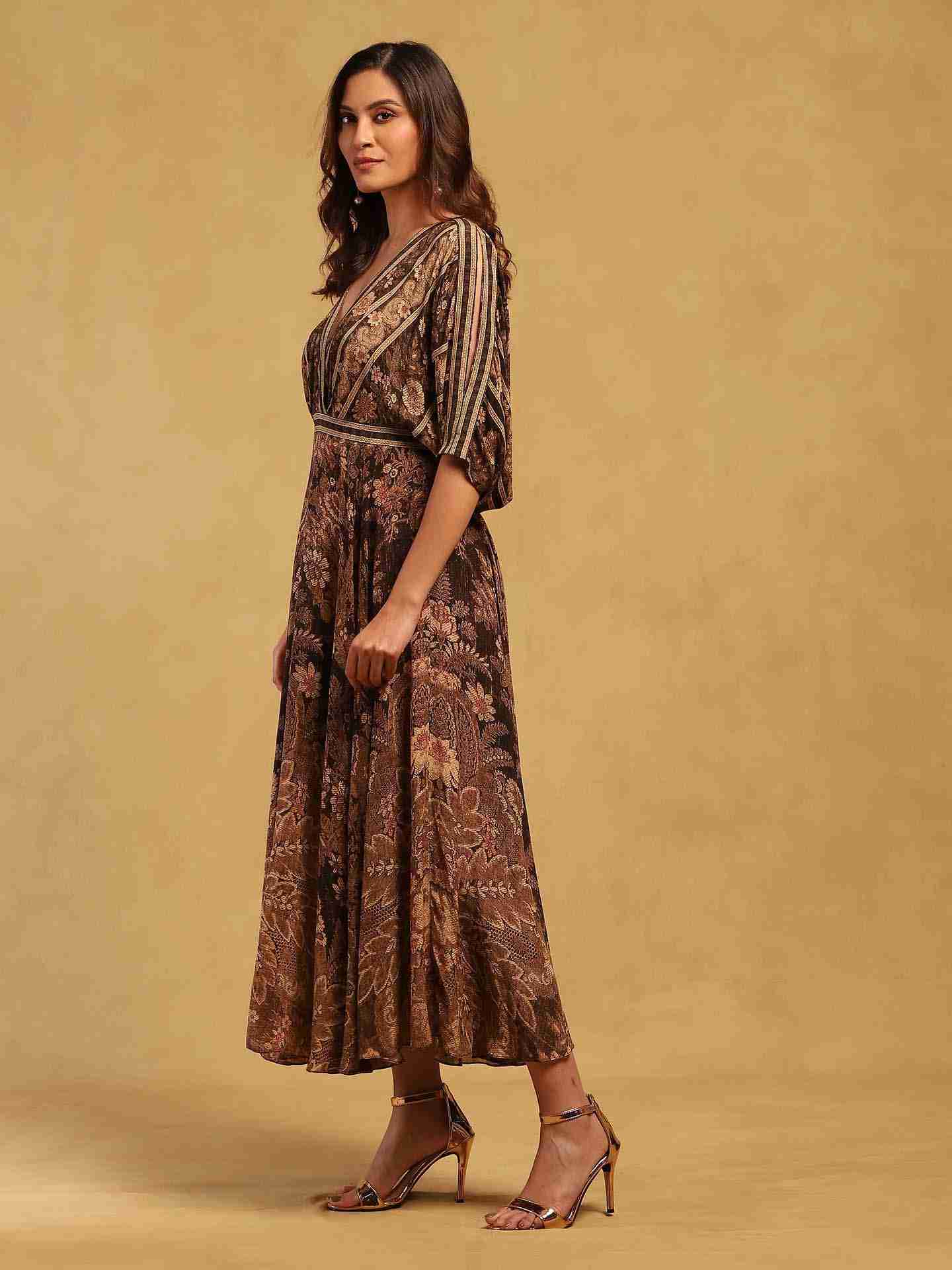 Black Arohi Maxi Dress
