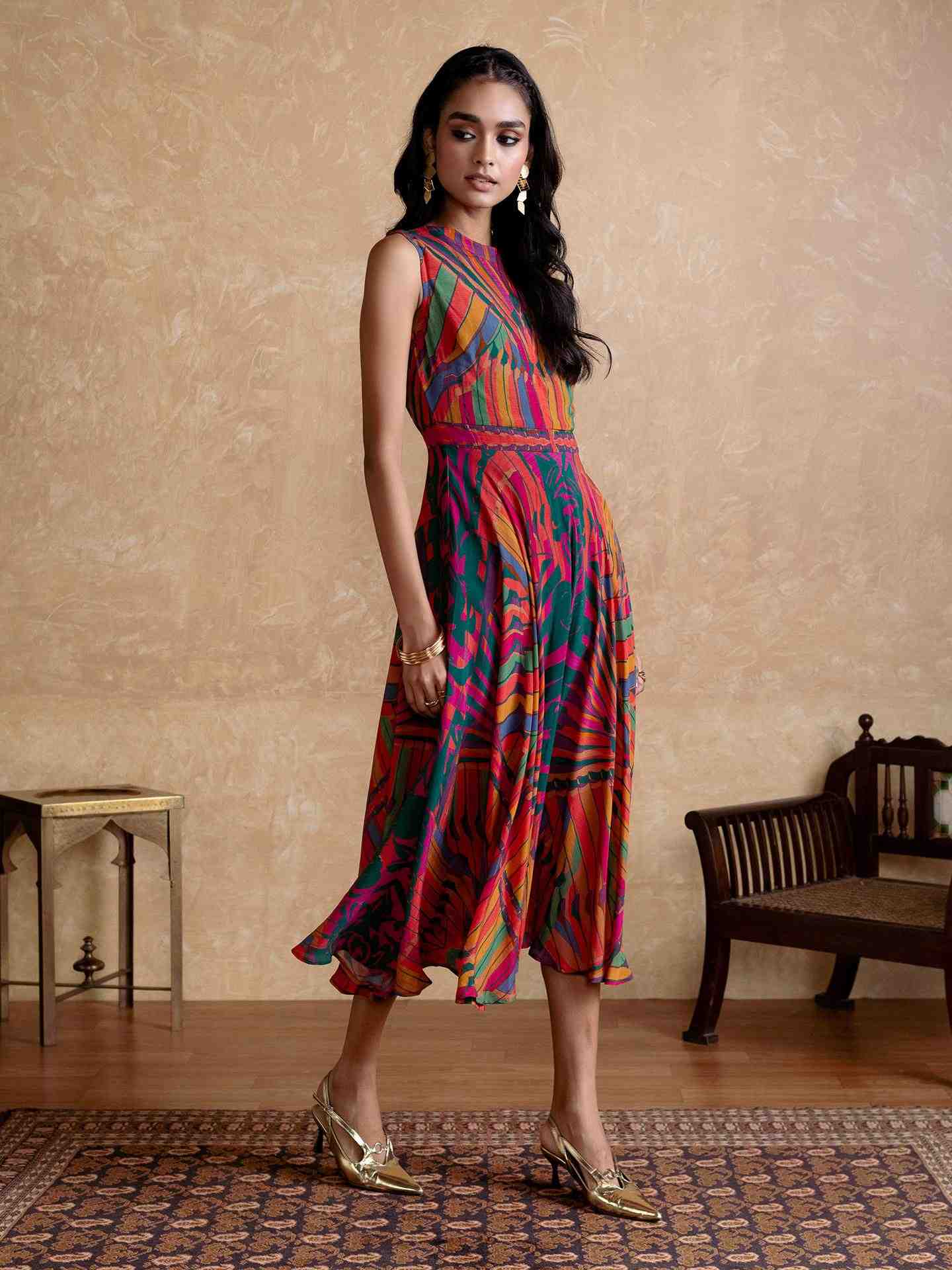 Multi Kaleido Long Dress