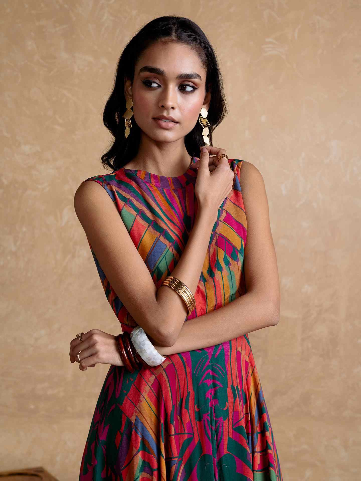 Multi Kaleido Long Dress