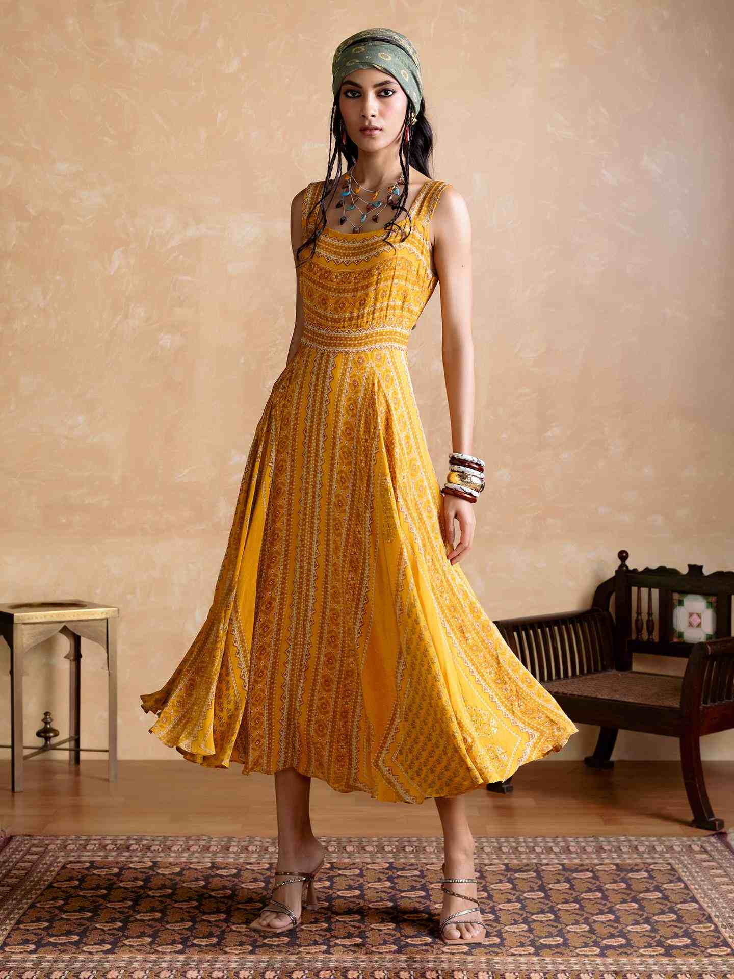 Yellow Keya Long Dress