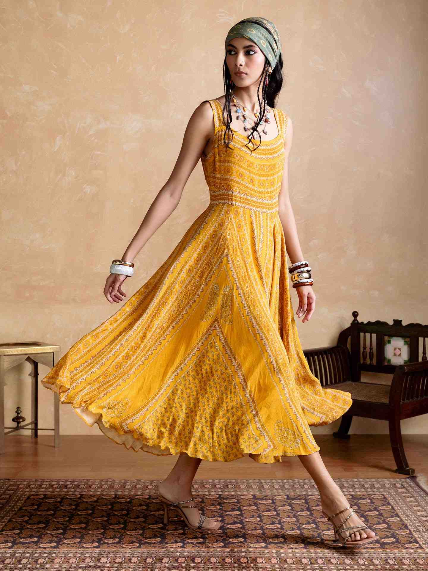 Yellow Keya Long Dress