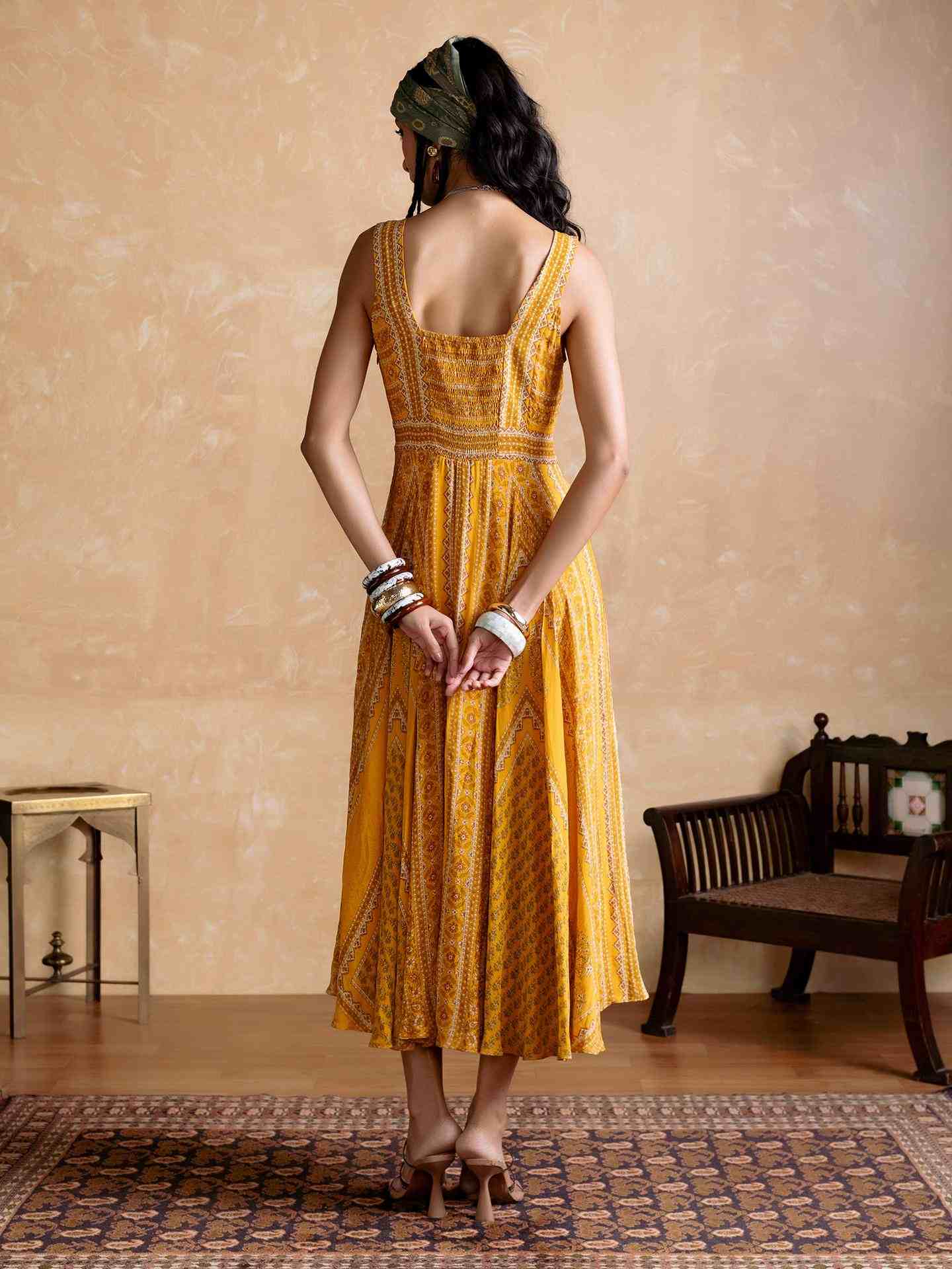 Yellow Keya Long Dress
