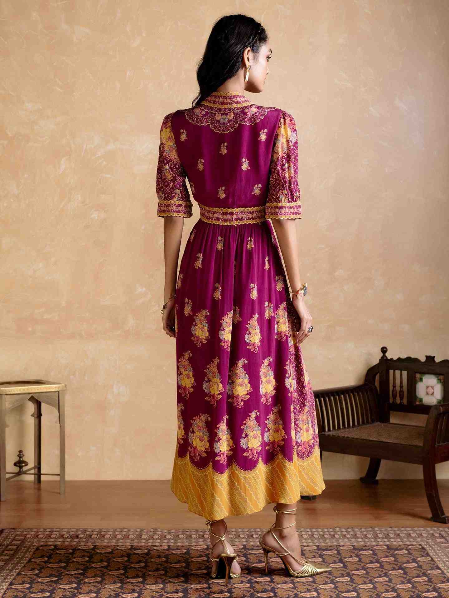 Purple Pratika Long Dress