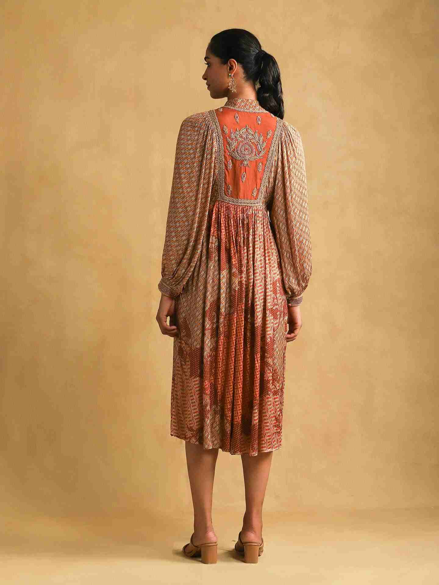 Rust Ava Kaftan Dress