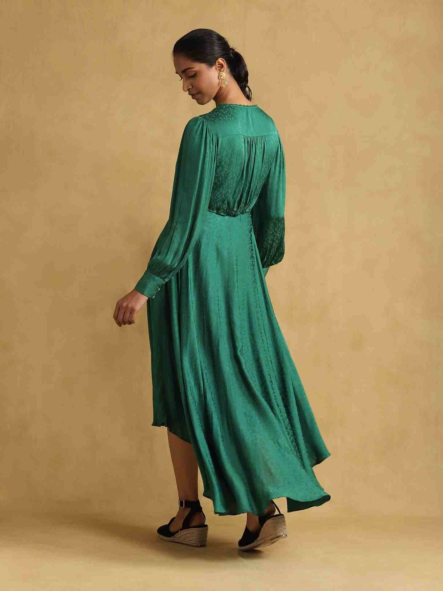 Green Solids Dress