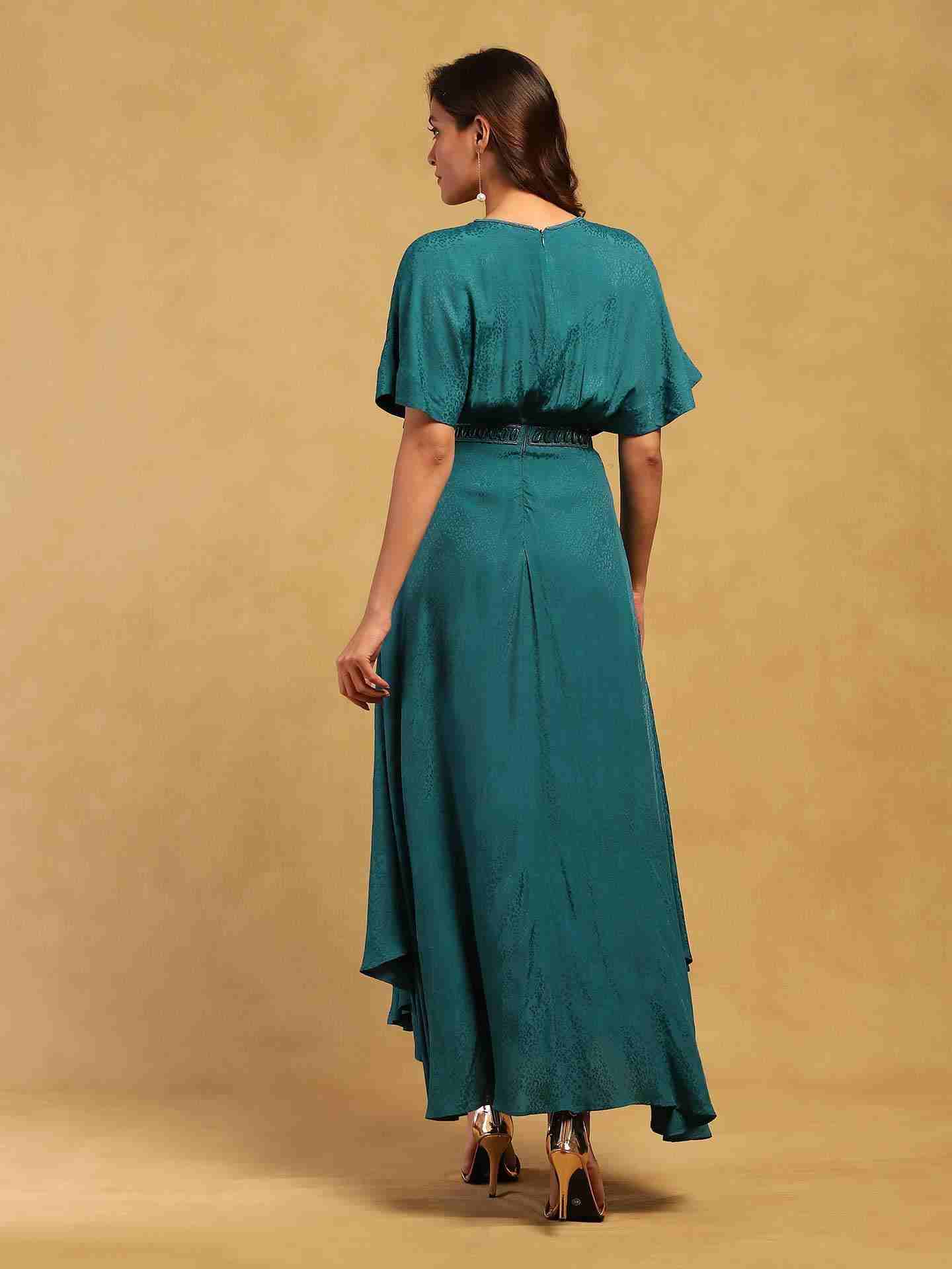 Green Shell Maxi Dress