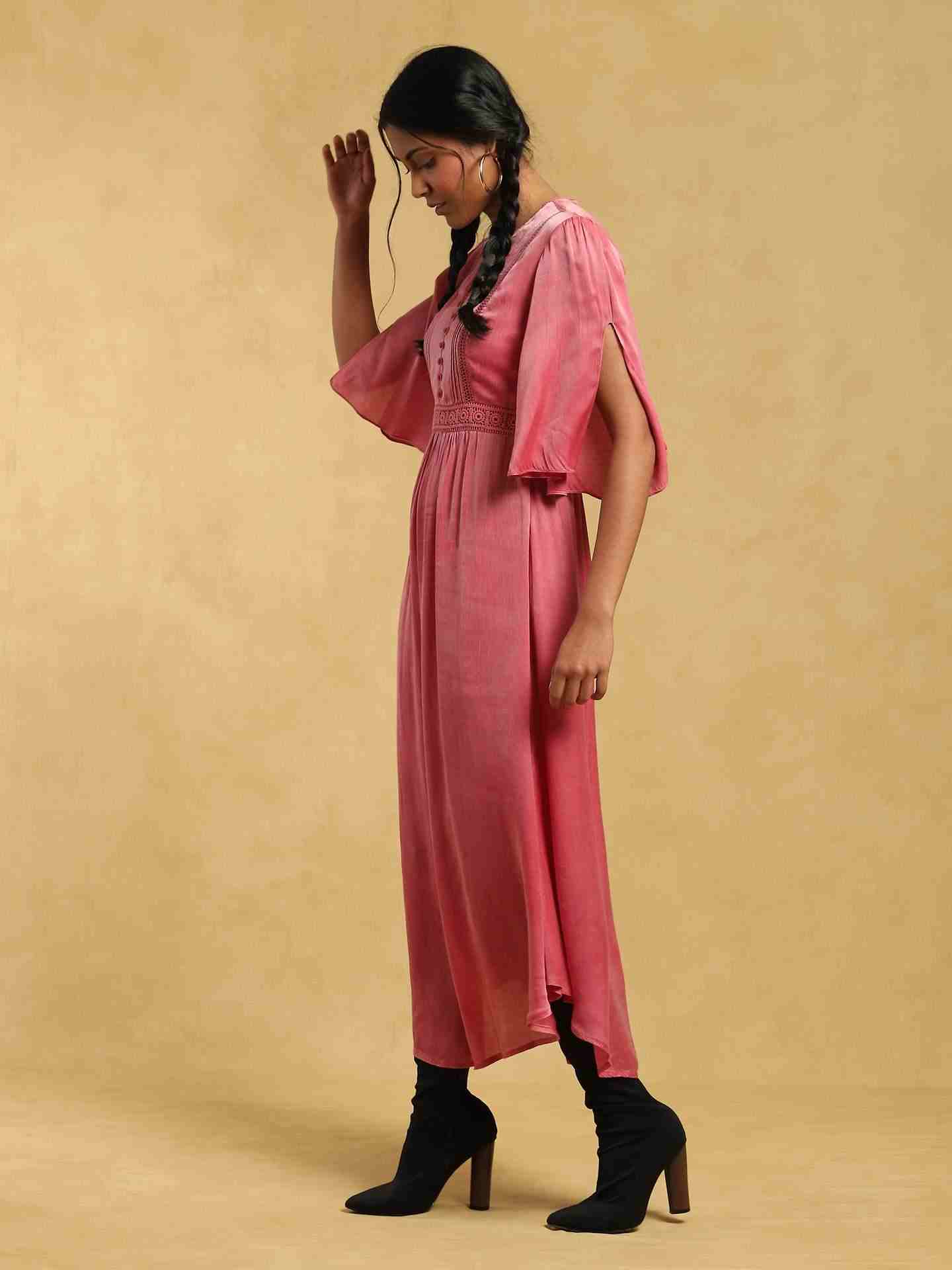 Pink Masai Mara Satin Dress