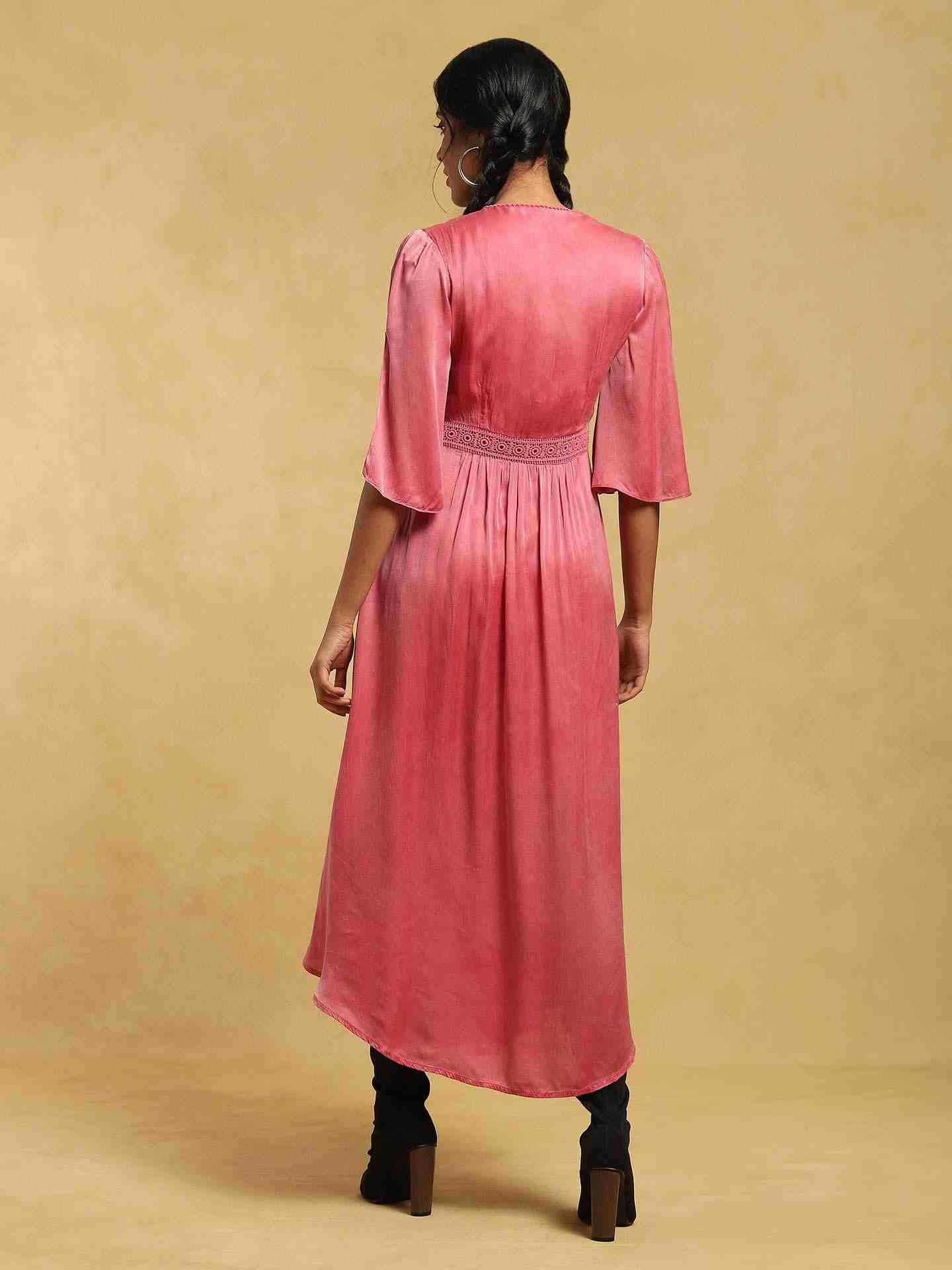 Pink Masai Mara Satin Dress