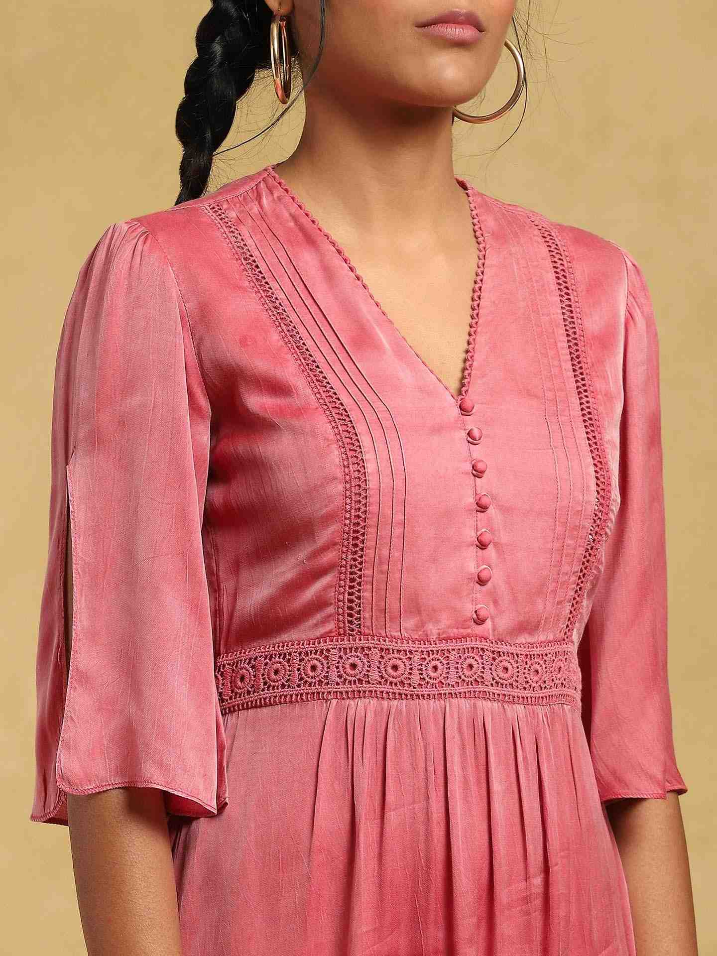 Pink Masai Mara Satin Dress