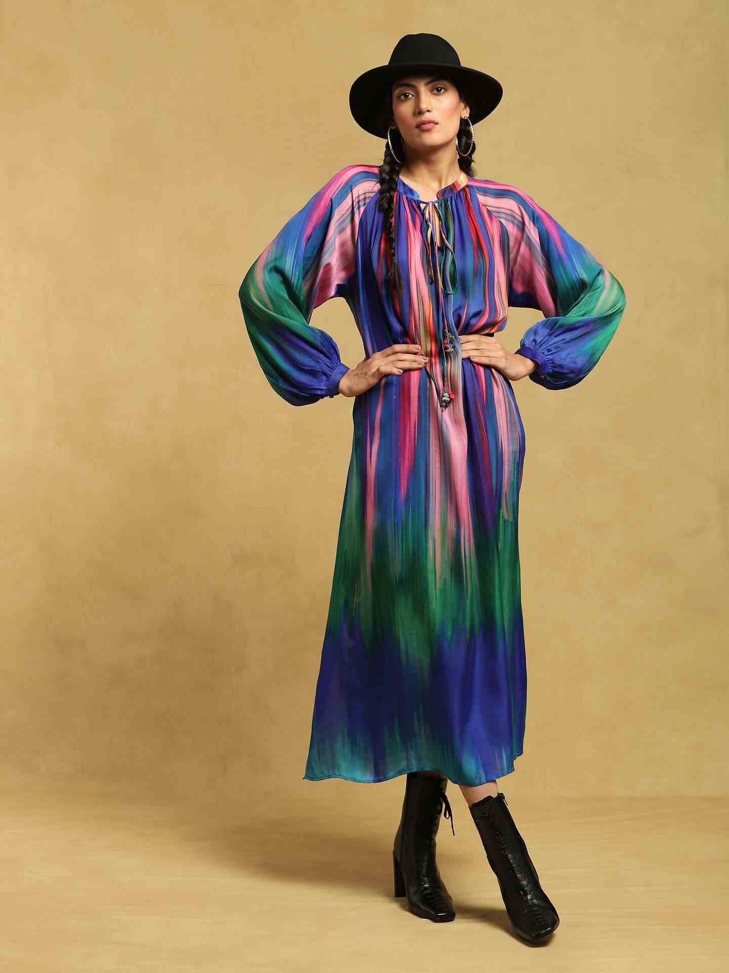 Blue Streak Shift Dress