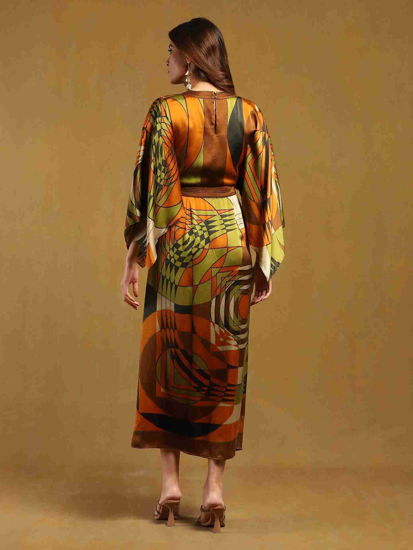 Brown Minati Kaftan Dress
