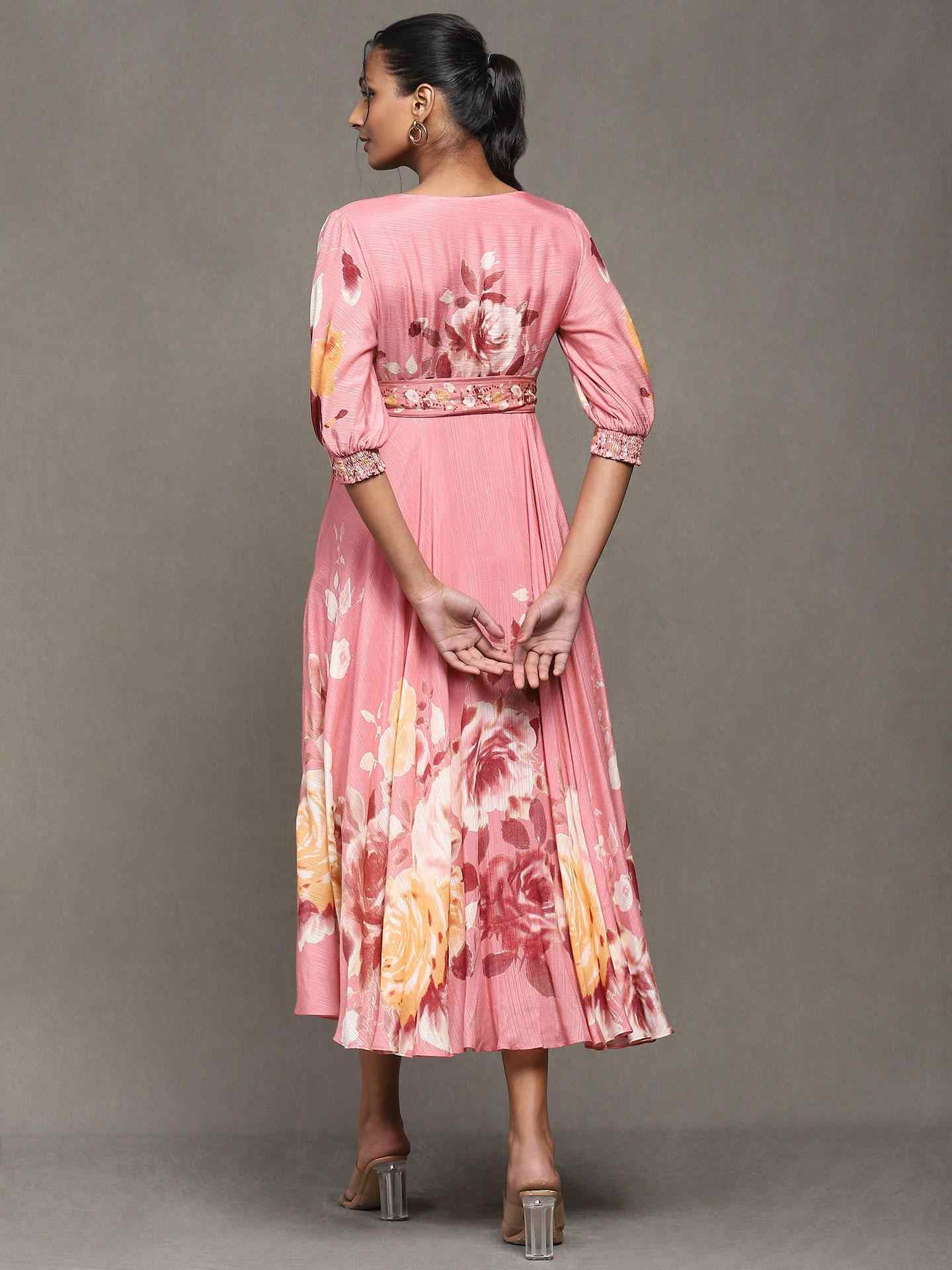 Rose Pink Pernia Wrap Dress