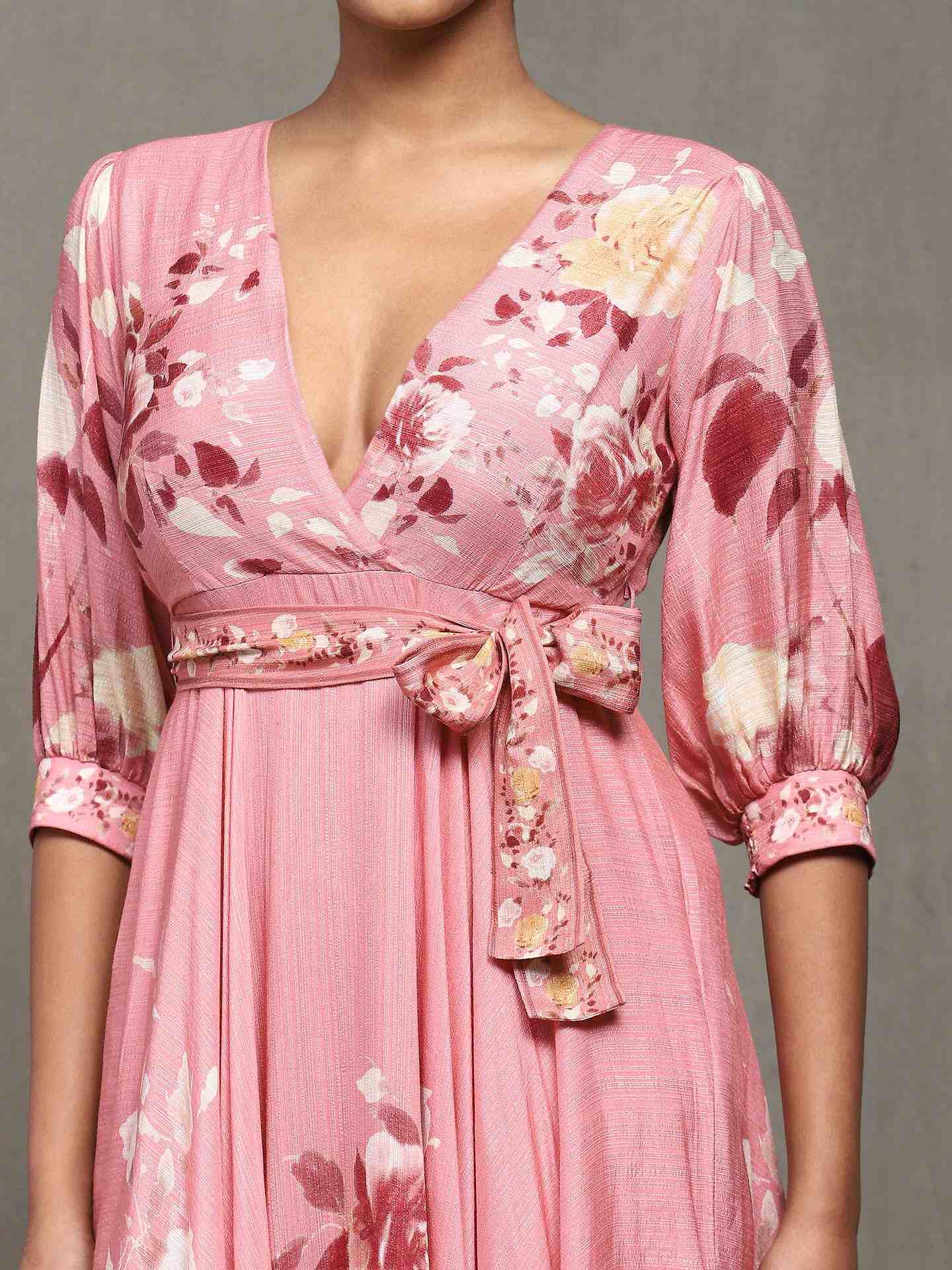 Rose Pink Pernia Wrap Dress