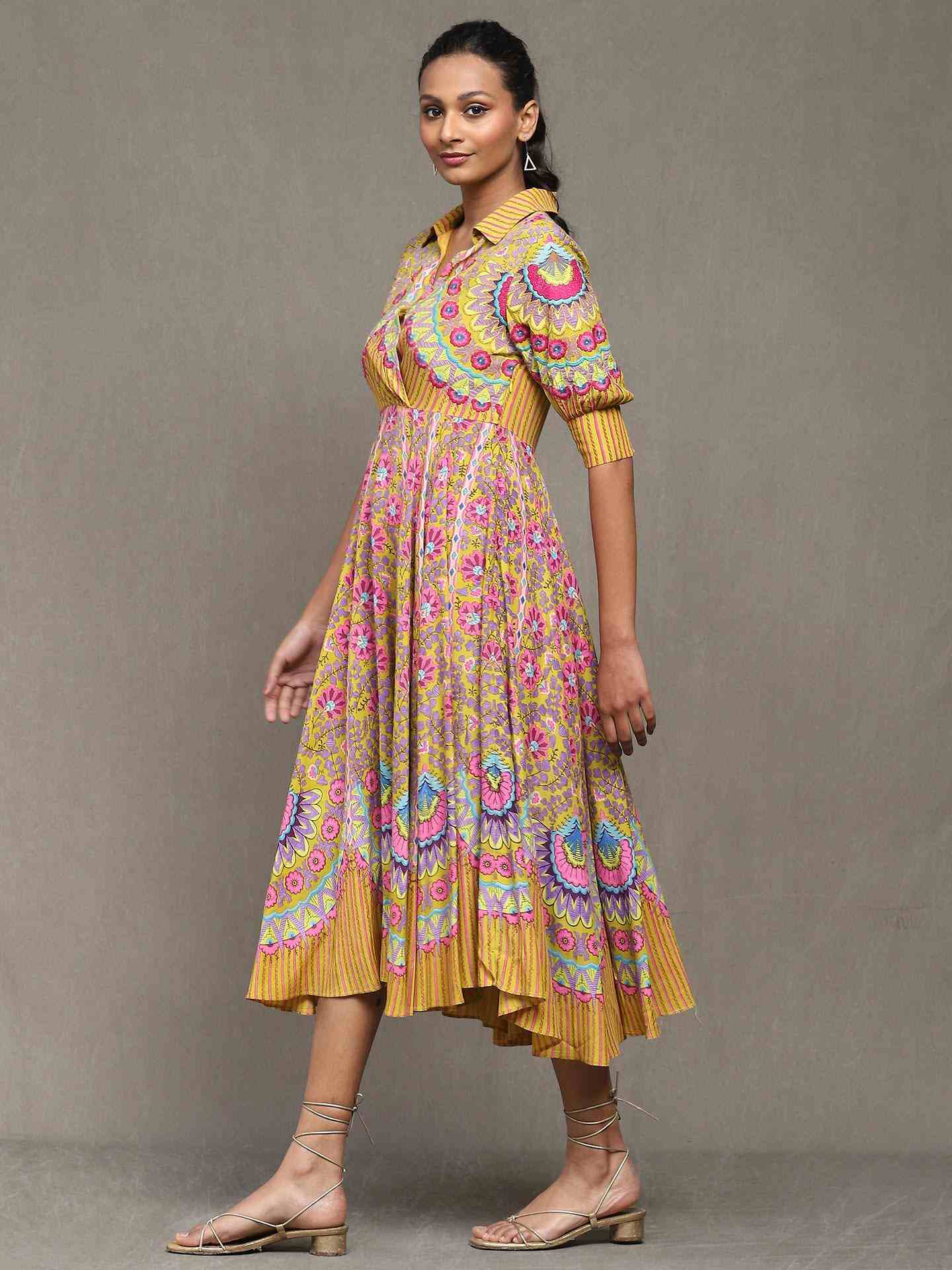 Yellow Provence A-Line Dress