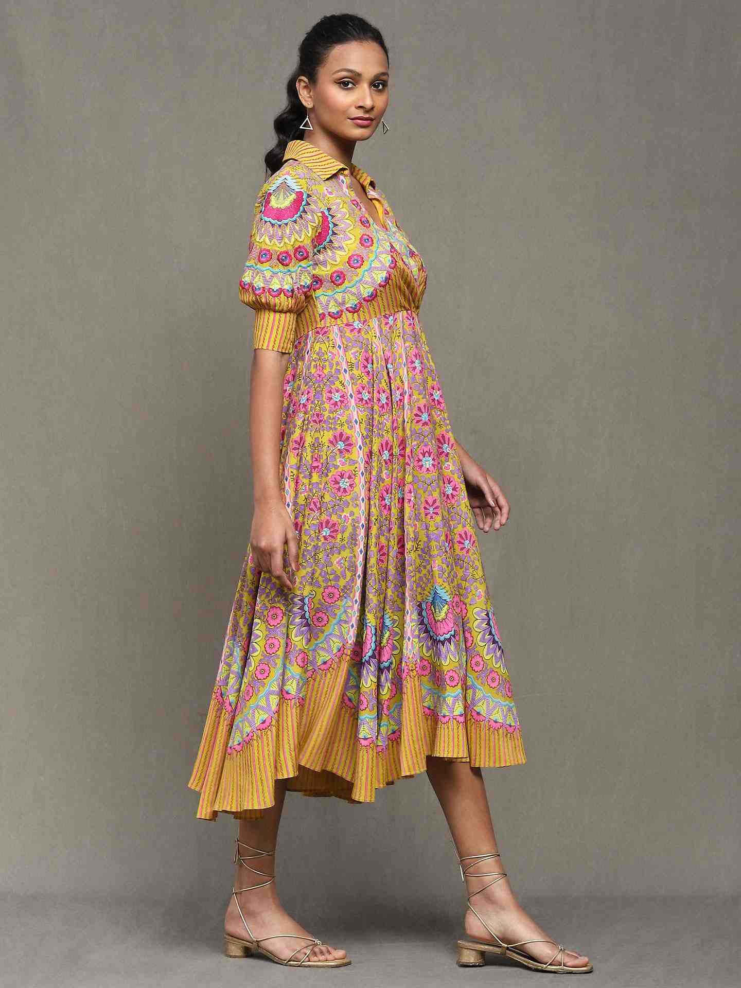 Yellow Provence A-Line Dress