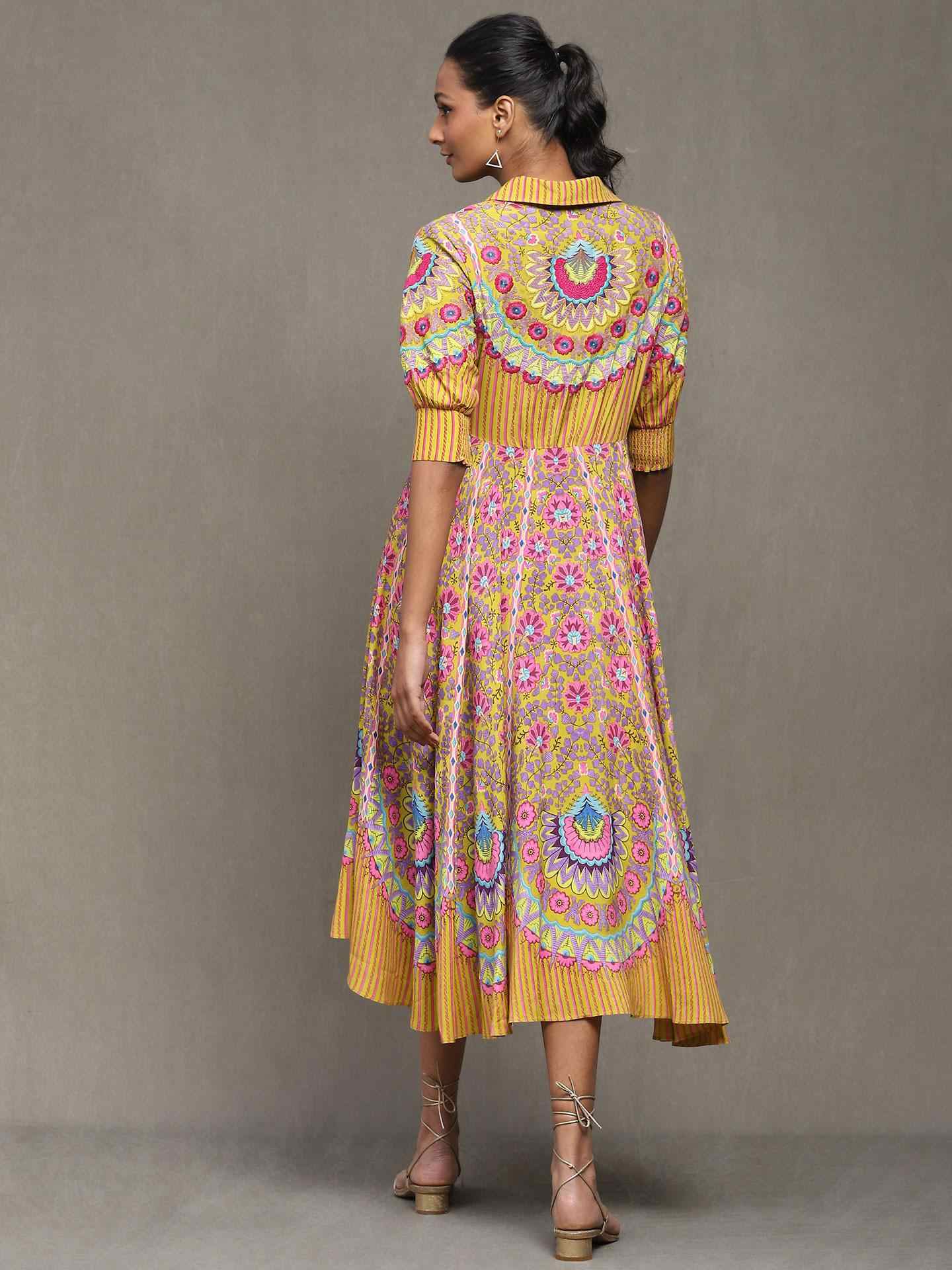 Yellow Provence A-Line Dress