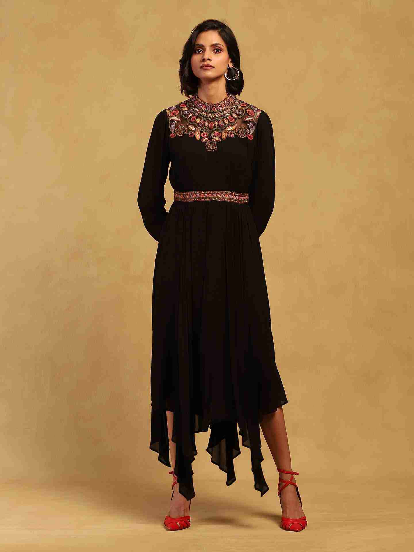Black Velentine Long Dress