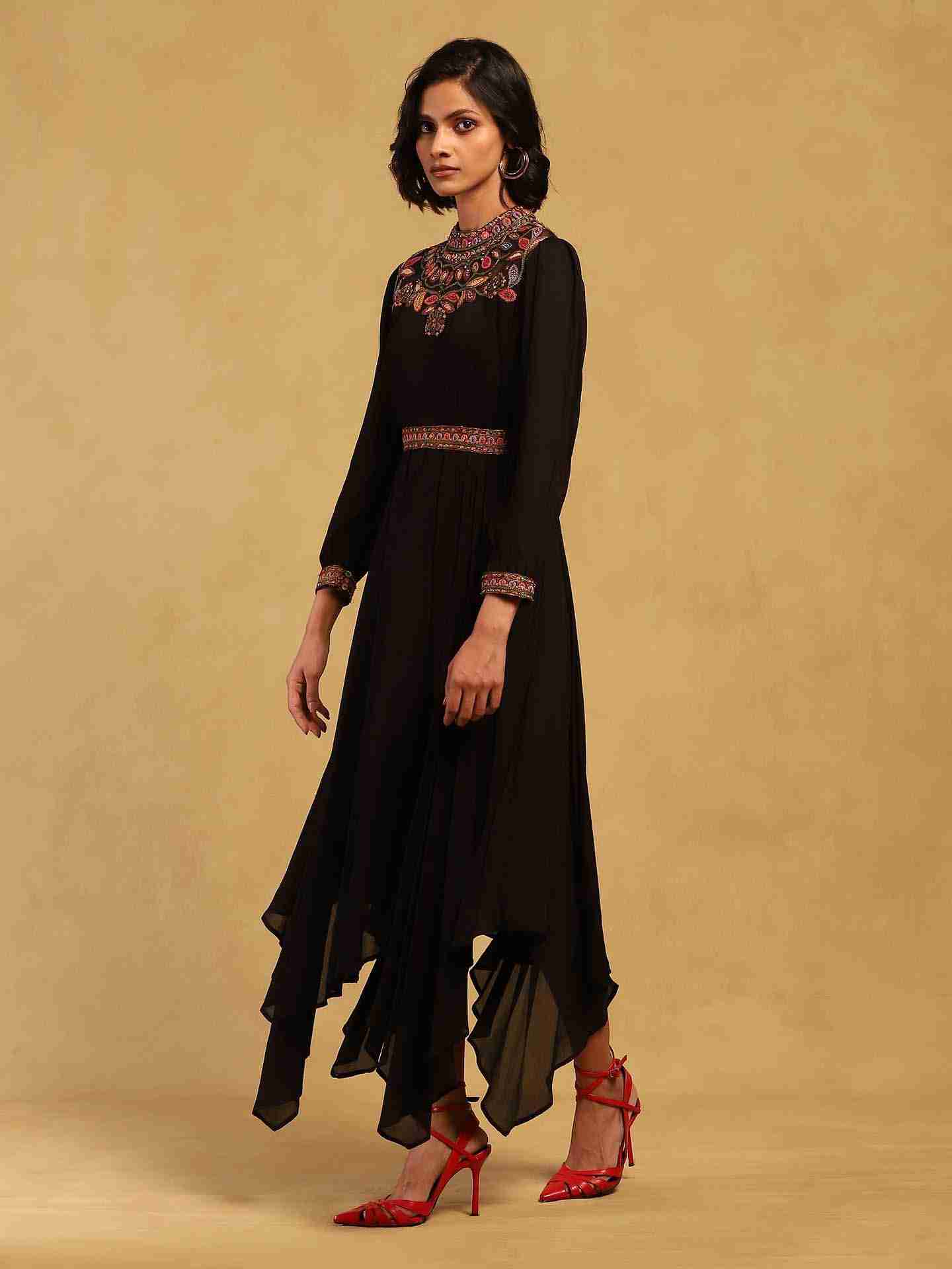 Black Velentine Long Dress