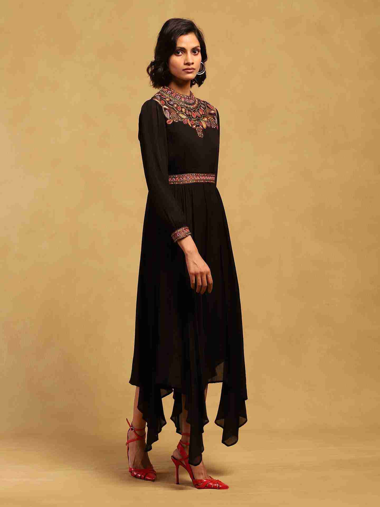 Black Velentine Long Dress