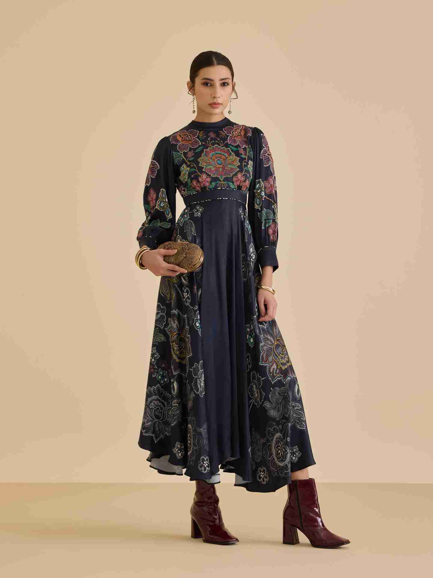 Black Natalie Long Dress