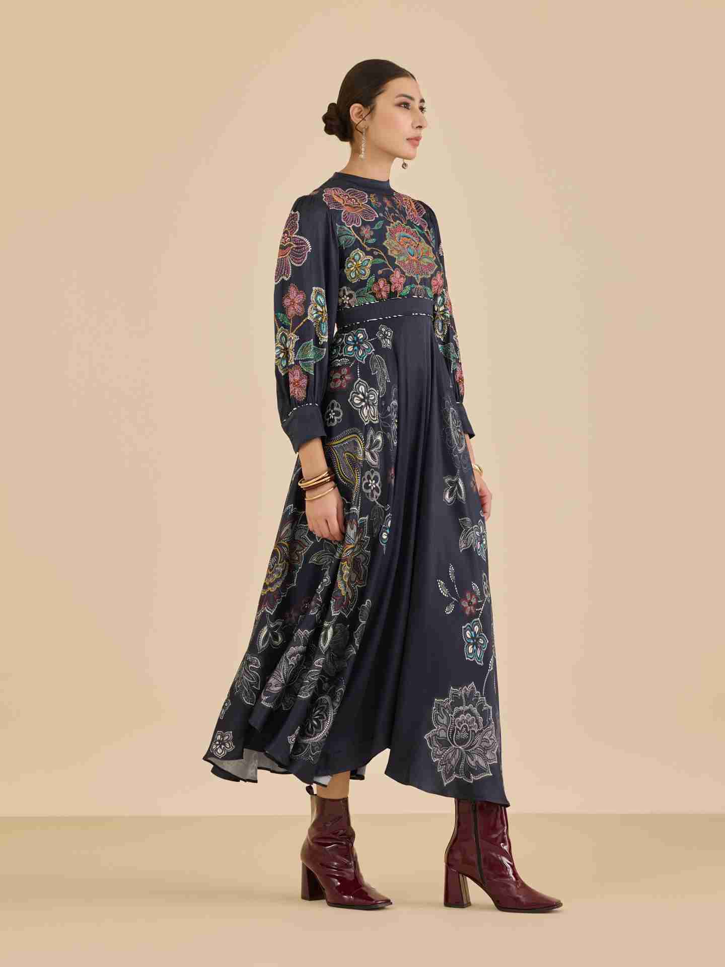 Black Natalie Long Dress
