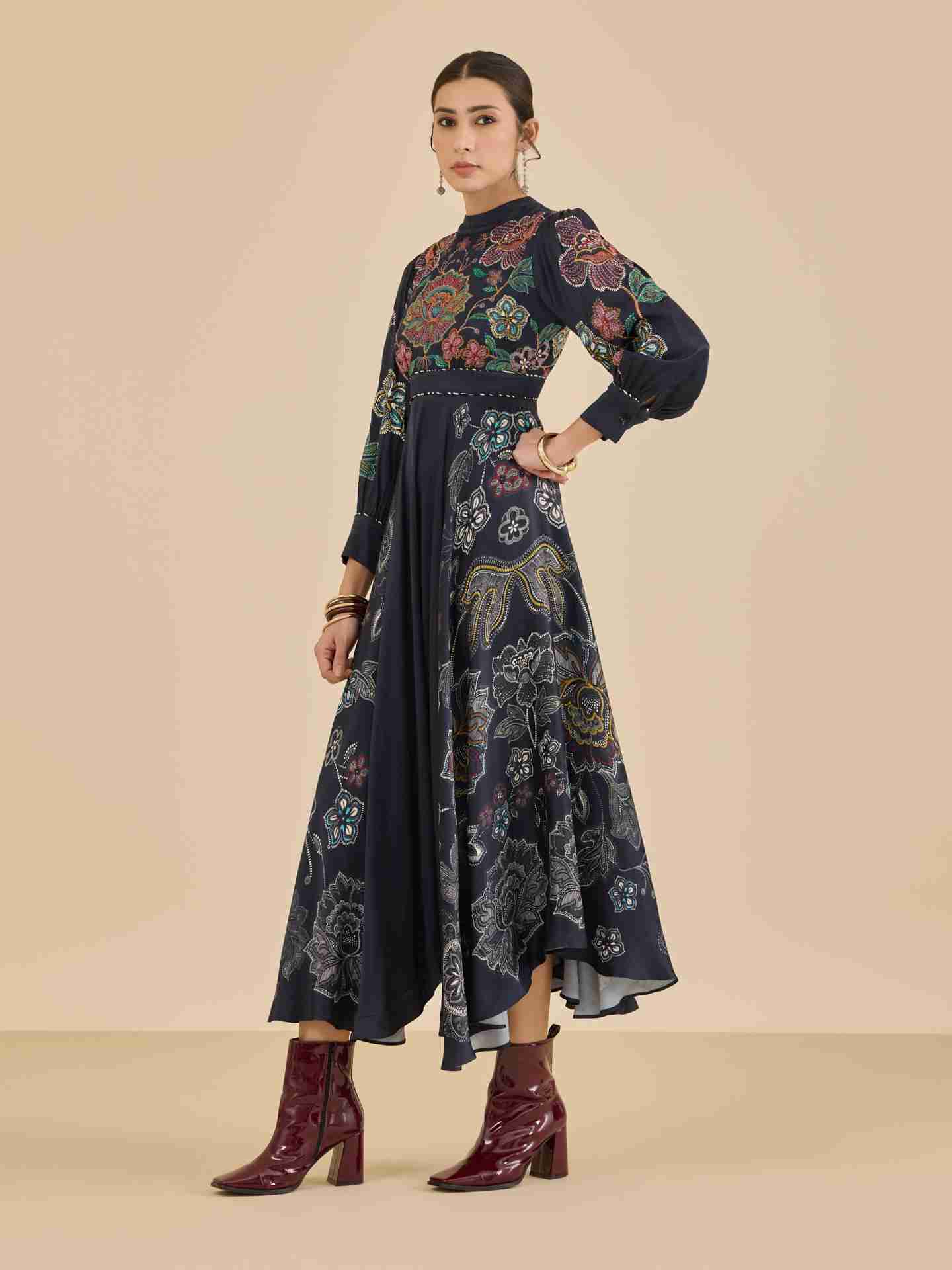 Black Natalie Long Dress