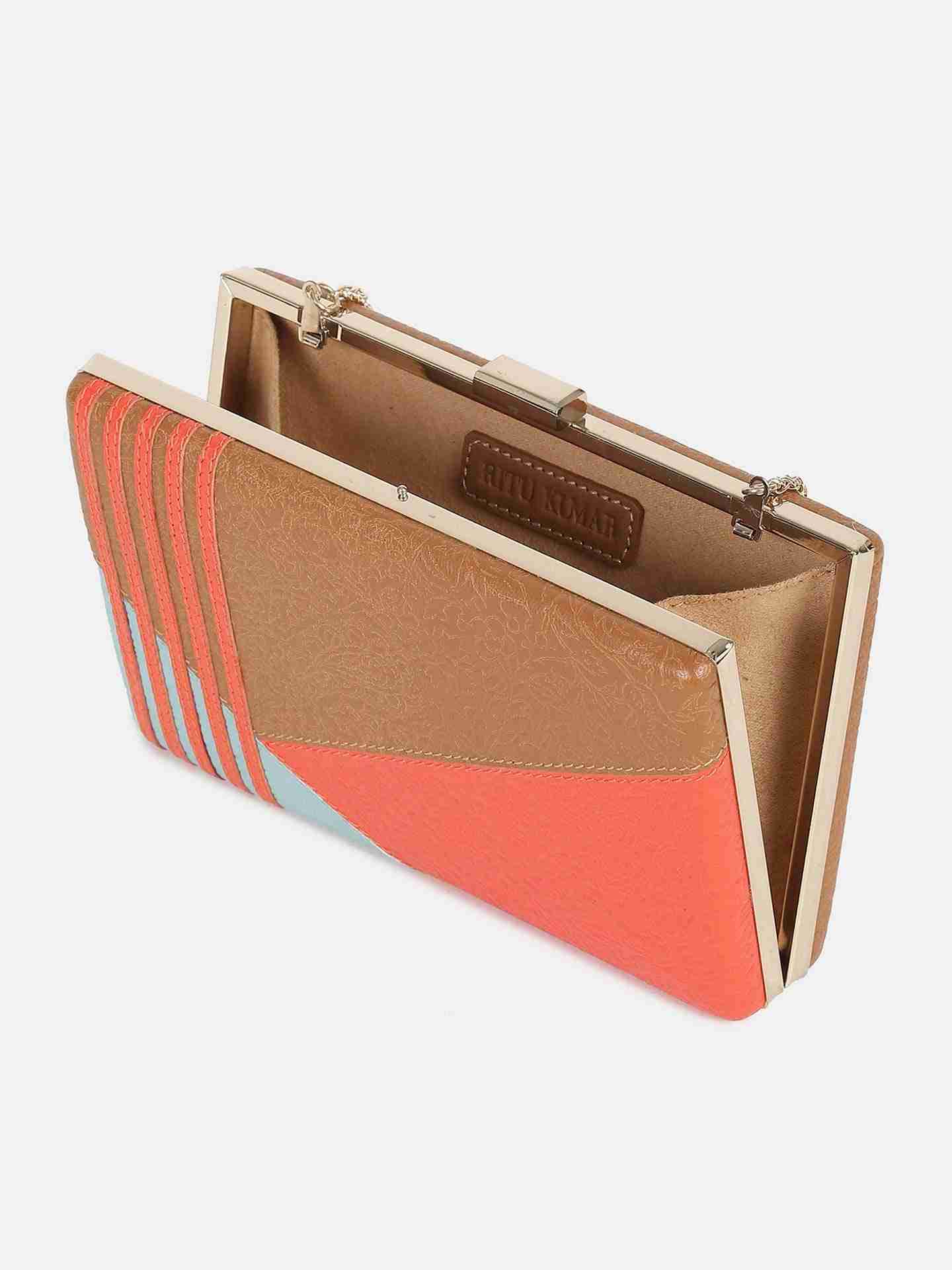 Multi-Color Missoni Leather Clutch