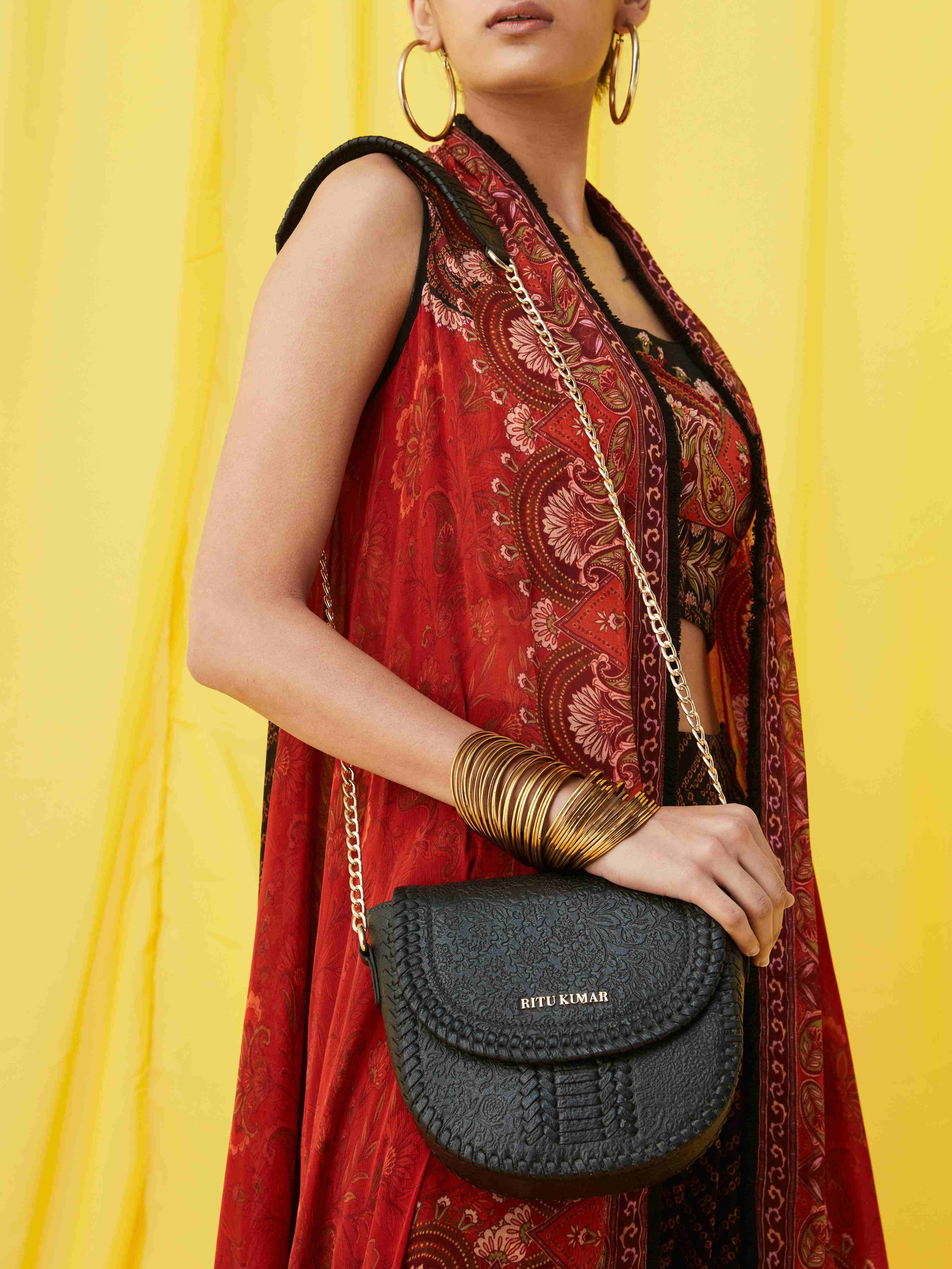 Black Runway Sling Bag