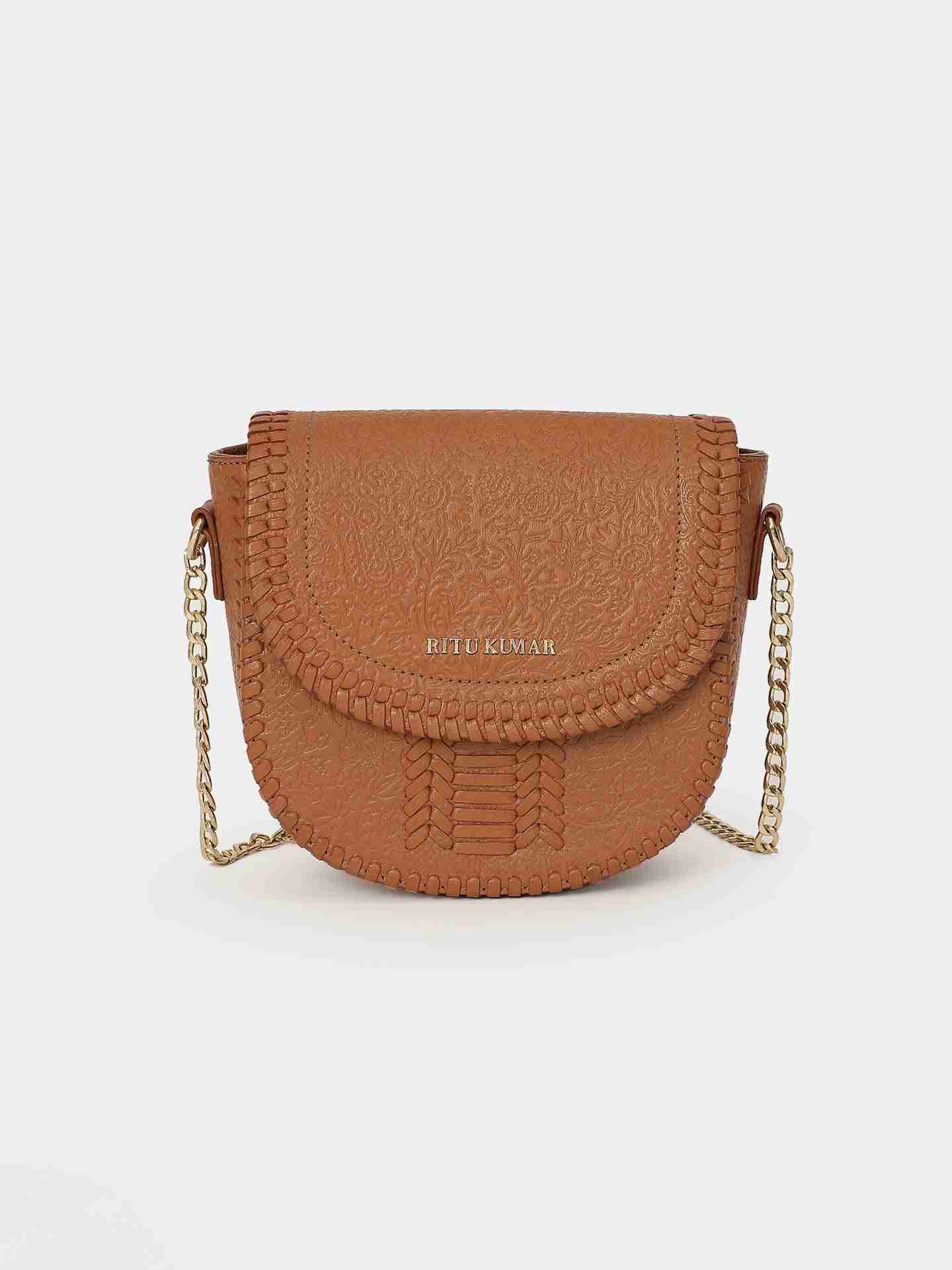 Tan Runway Sling Bag