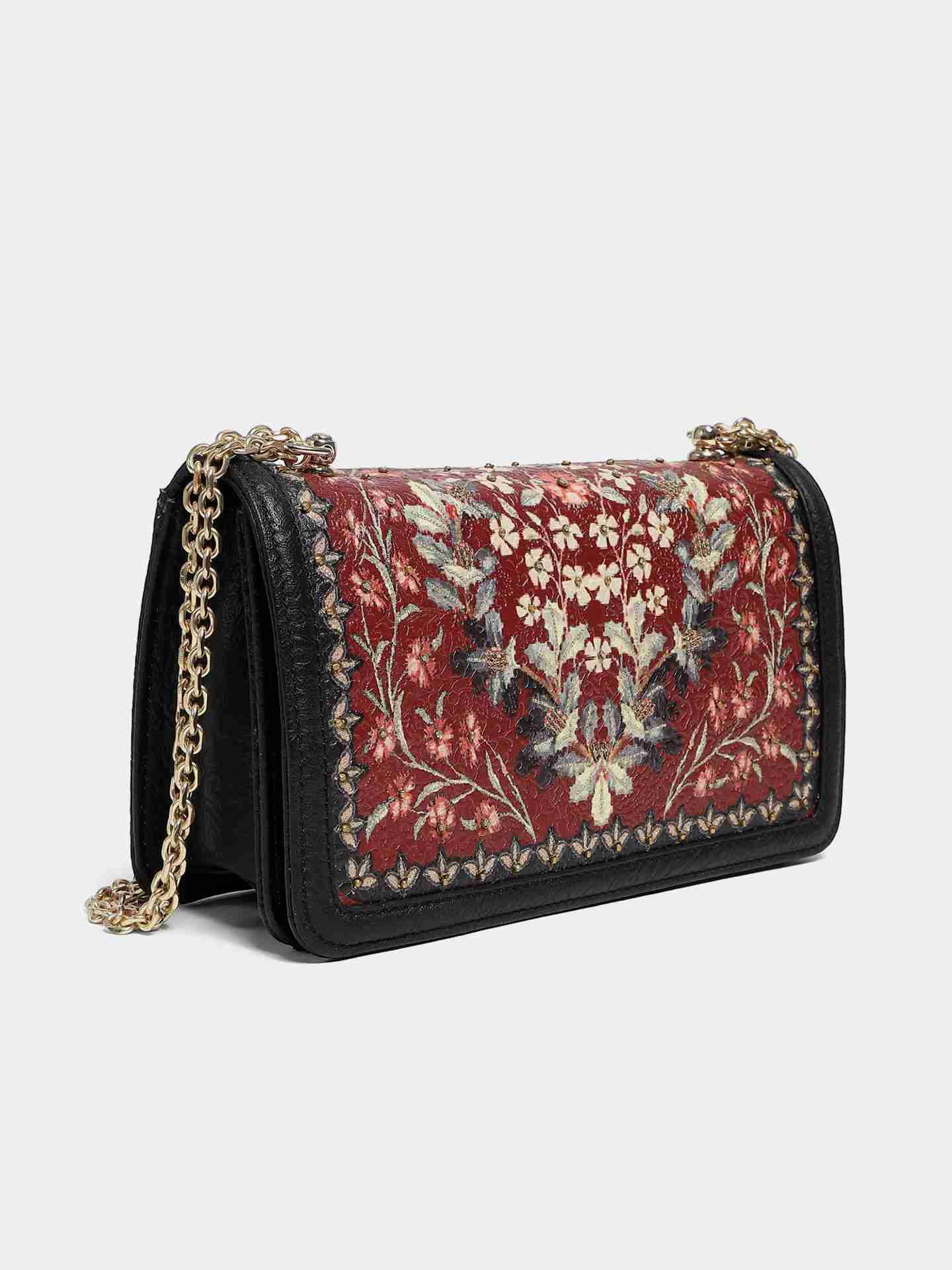 Red & Navy Alvina Sling Bag