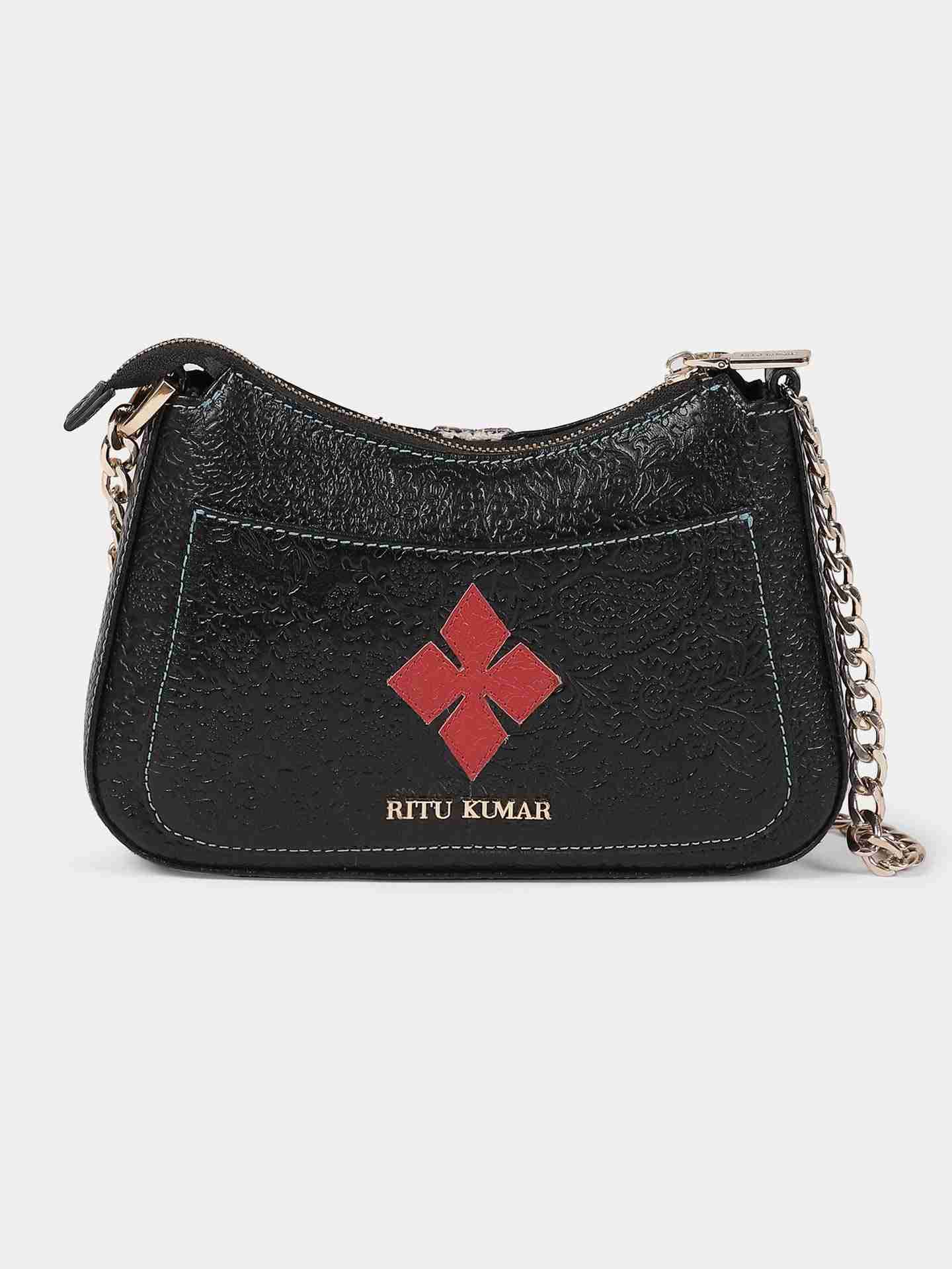 Multi-Color Shamiyana Leather Sling Bag